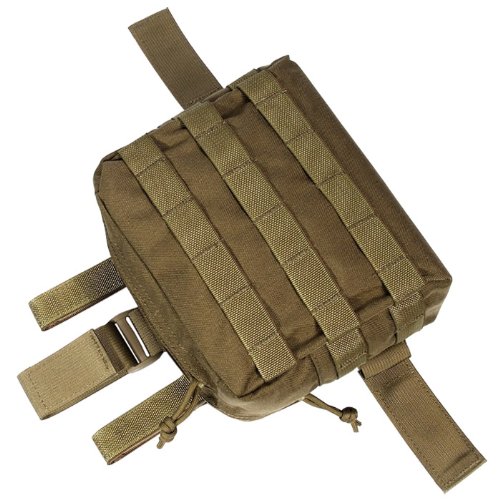 Tactical Drop Leg MOLLE Pouch - Coyote Brown - Durable Military Utility Bag for Outdoor, Hiking, and Airsoft Accessories Storage