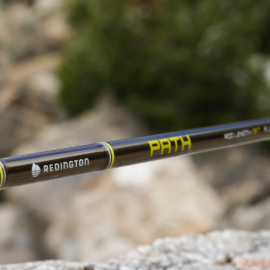 Redington Crux Fly Fishing Rod with Tube - High Performance 4-Piece Rod with Line Speed Taper & Angled Key Grip | Perfect for Freshwater & Saltwater Fly Fishing, Trout & Bass Fishing Adventures