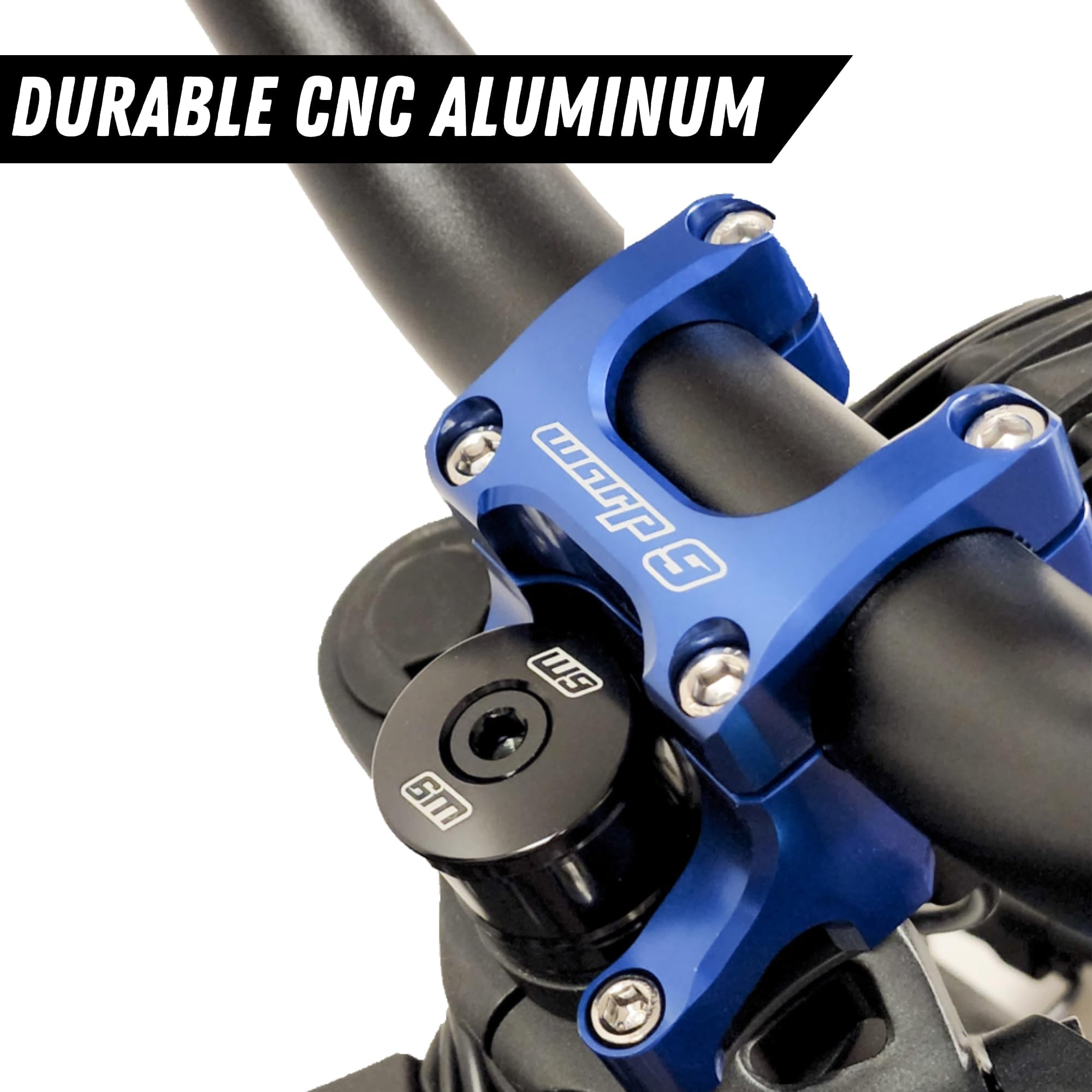 Warp 9 Triple Clamp Handlebar Mount for Talaria, Surron, E-Ride Pro, 79Bike Electric Dirt Bikes - 20mm Spacer & Riser Kit with Bolts - Multiple Color Options (Blue) - Perfect for Off-Road Riding & E-Moto Upgrades