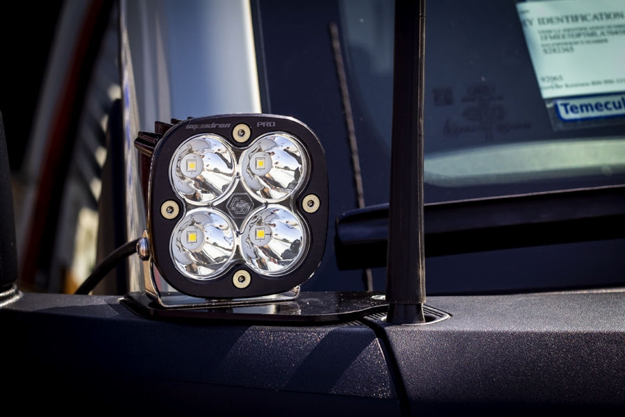 2021-2023 Ford Bronco Baja Designs XL Pro Series A Pillar Light Kit with Upfitter Switches - Off-Road LED Lighting for Adventure & Night Driving