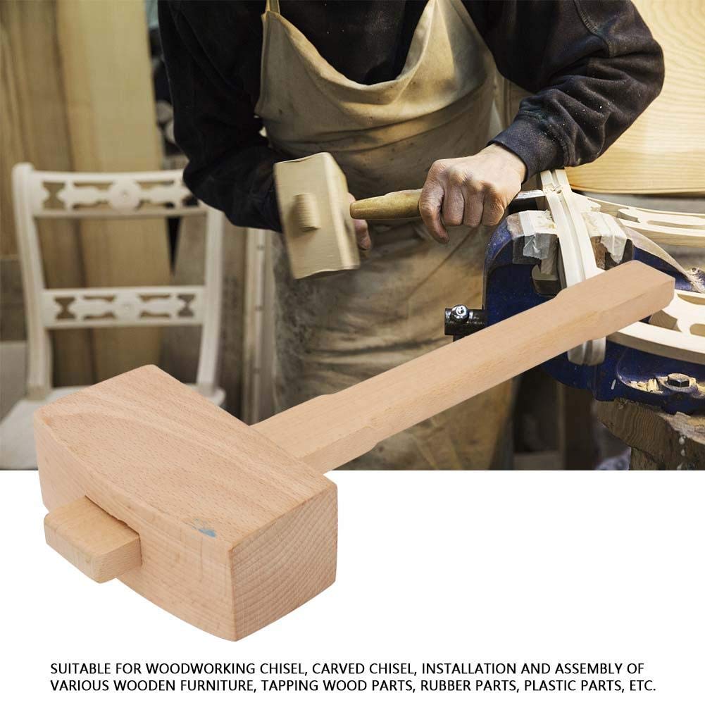 Professional Ergonomic Woodworking Hammer - Heavy Duty Carpenter Hammer with Soft Tones & Strong Impact Resistance for Wood Chiseling, Carving & Fine Woodworking | Perfect for Cabinet Making, Furniture Repair & DIY Wood Projects