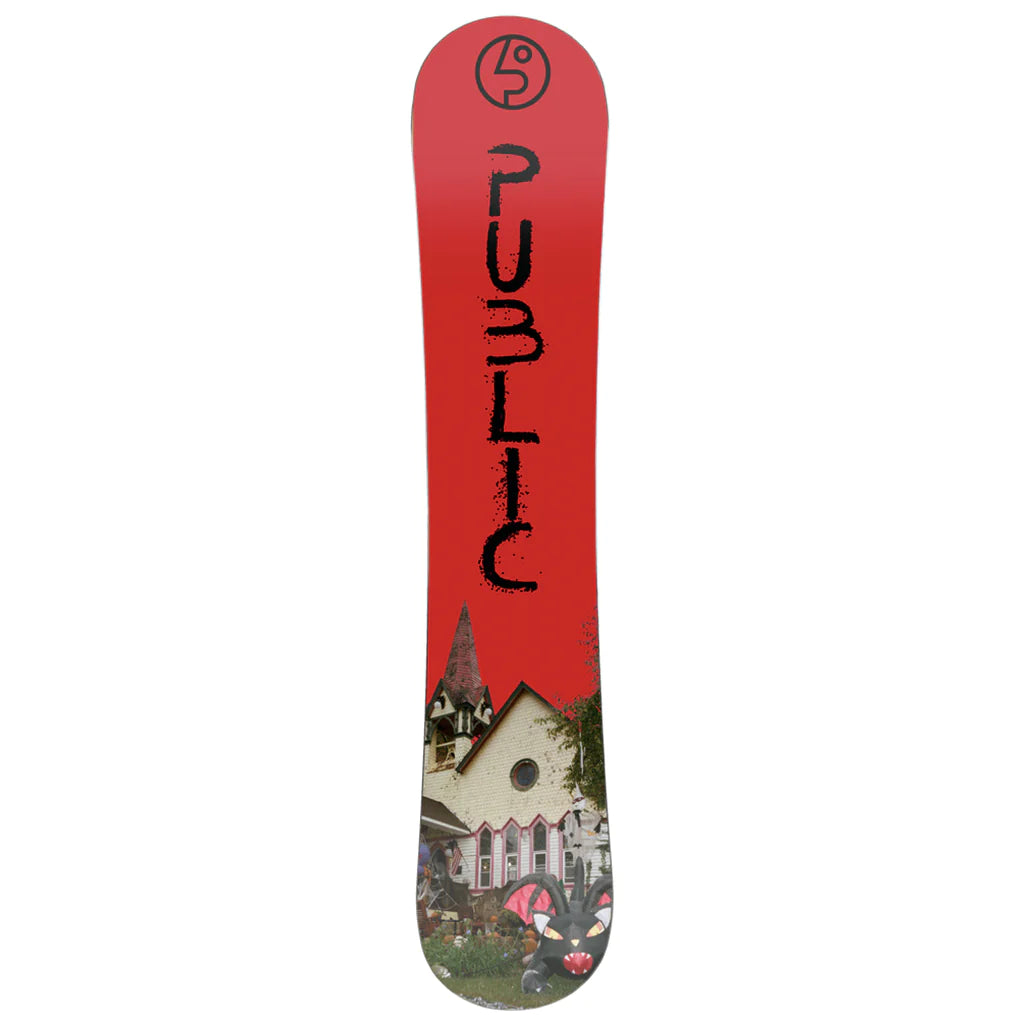 2024 Public General Snowboard - 143cm Freestyle & All-Mountain Snowboard for Men & Women | Perfect for Park, Powder & Groomed Runs