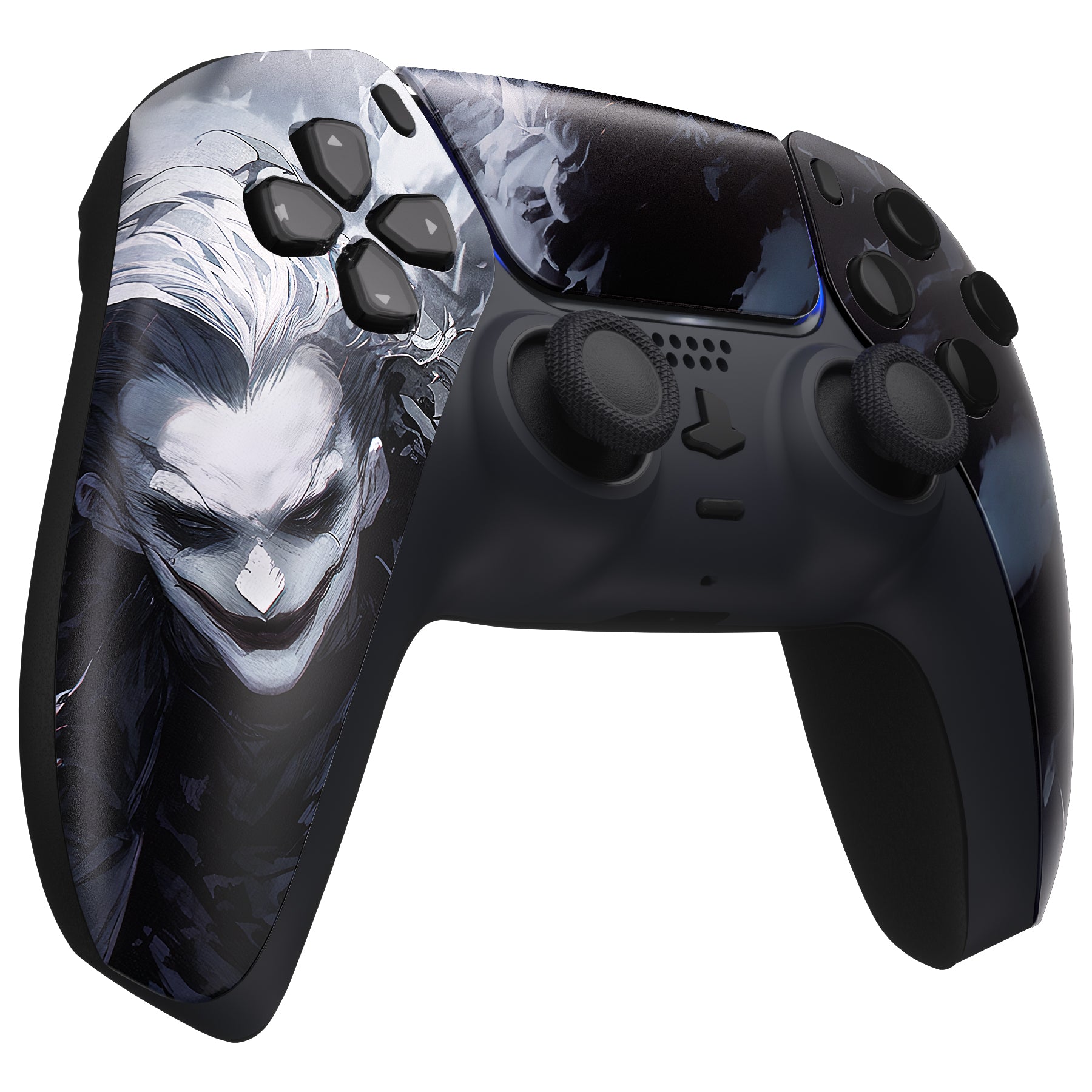 eXtremeRate Dark Clown Front Housing Shell for PS5 Controller BDM-010/020/030/040/050 - DIY Replacement Shell & Custom Touch Pad Cover - Perfect for Gaming Enthusiasts & PS5 Controller Customization
