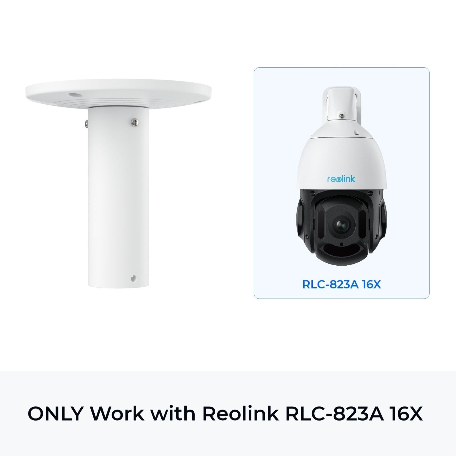 RLC 823A 16X Bracket Mount - Heavy Duty Security Camera Mounting Bracket for Outdoor Surveillance - Perfect for Home, Office, and Commercial Security Systems