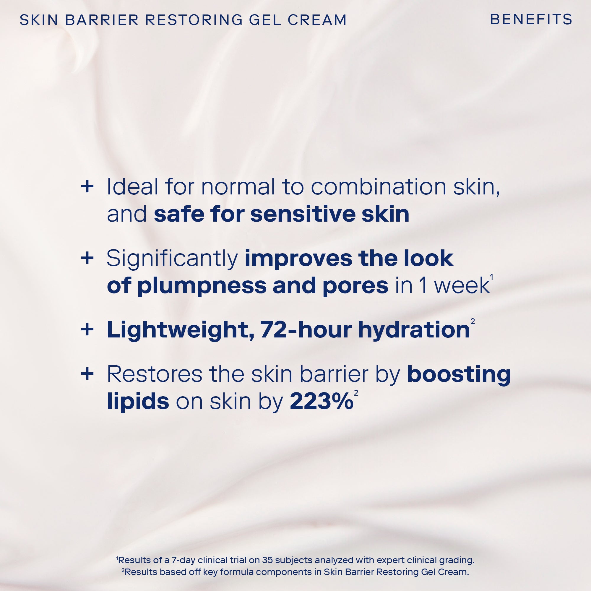 Barrier+ Restoring Gel Cream Refillable Duo - Hydrating Moisturizer for Dry & Sensitive Skin | Perfect for Nighttime Skincare Routine & Travel Skincare Essentials