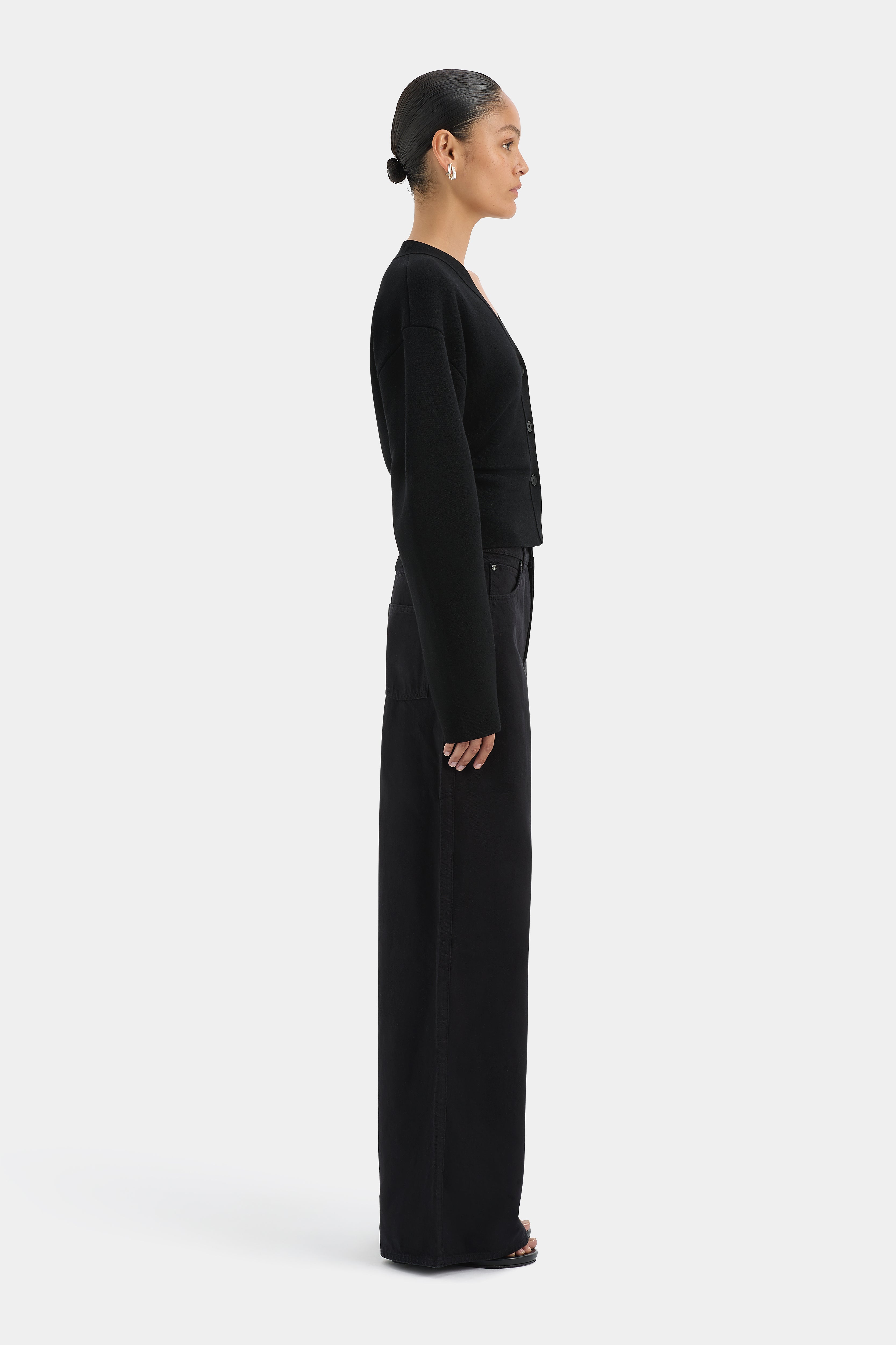 Stylish Ayana Gathered Cardigan for Women - Soft Knit Open Front Sweater | Perfect for Office, Date Night & Fall Layering