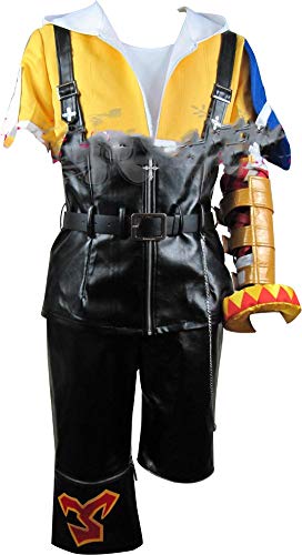 BangYan Final Fantasy X FF10 Tidus Cosplay Costume - Anime Roleplay Outfit for Halloween, Conventions & Cosplay Events