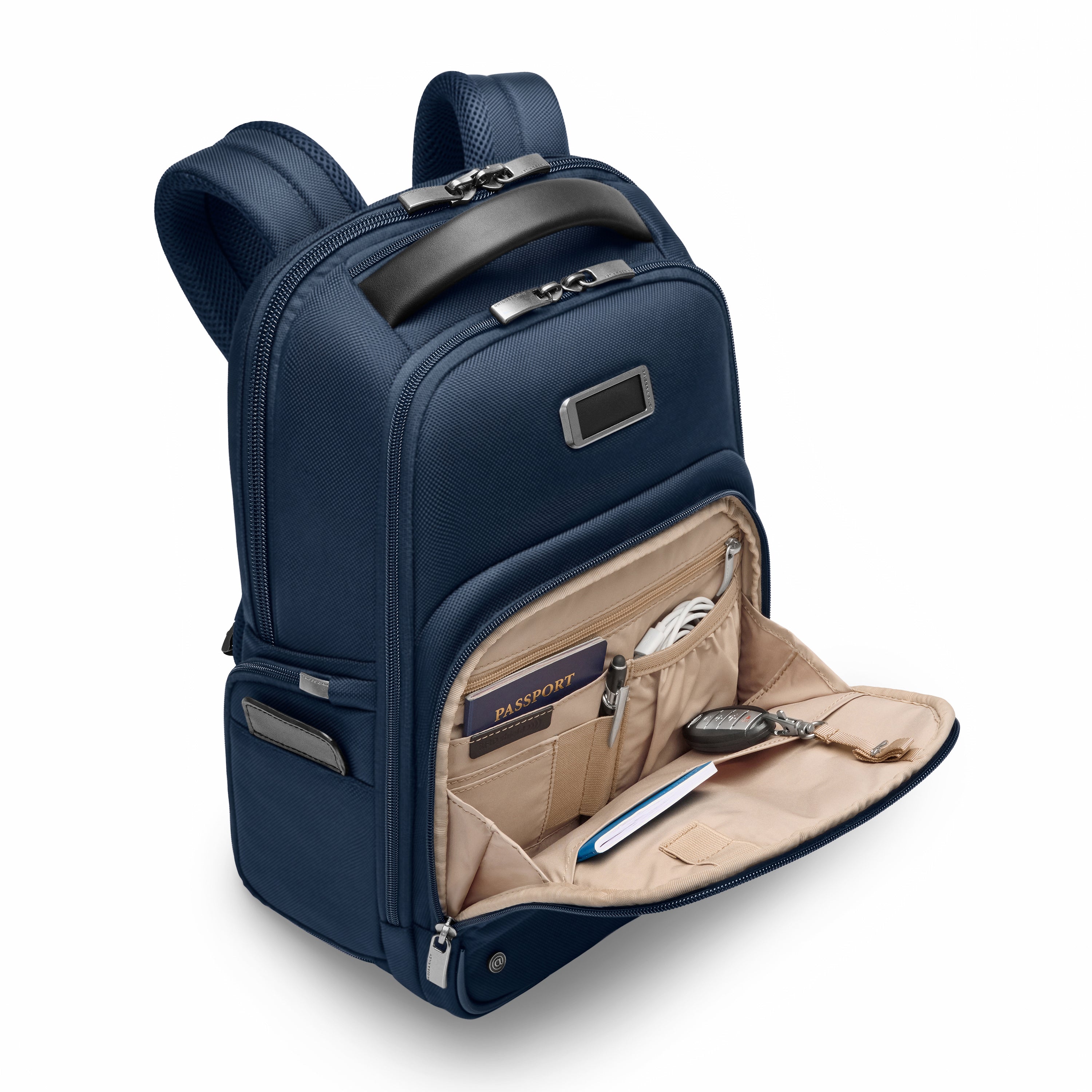 Briggs & Riley @work 2.0 Medium Backpack - Durable Laptop Backpack for Work & Travel, Water-Resistant Business Backpack with USB Charging Port - Perfect for Commuting, Office & Business Trips