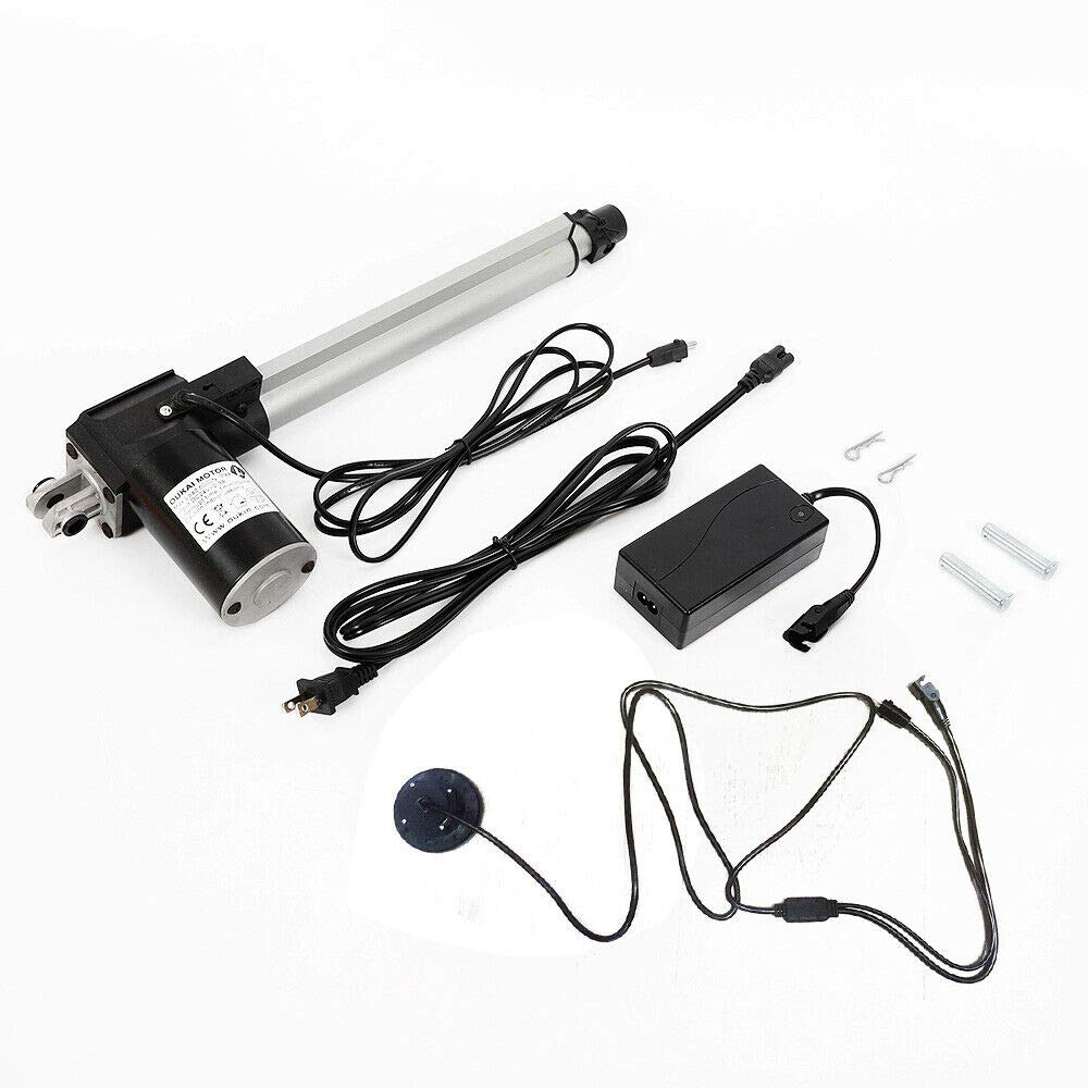 24V DC Electric Recliner Motor Actuator Replacement Kit - 250mm Stroke Length Linear Actuator for Power Lift Chairs, Massage Sofas & Recliners | Home Theater Seating, Living Room Furniture & Office Chairs Upgrade