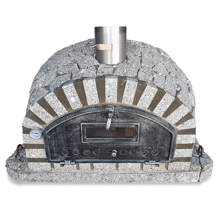 Premium PIZZAIOLI AZUL Granite Outdoor Pizza Oven – High-Temperature Wood Fire & Gas Pizza Maker for Backyard, Patio & Outdoor Cooking