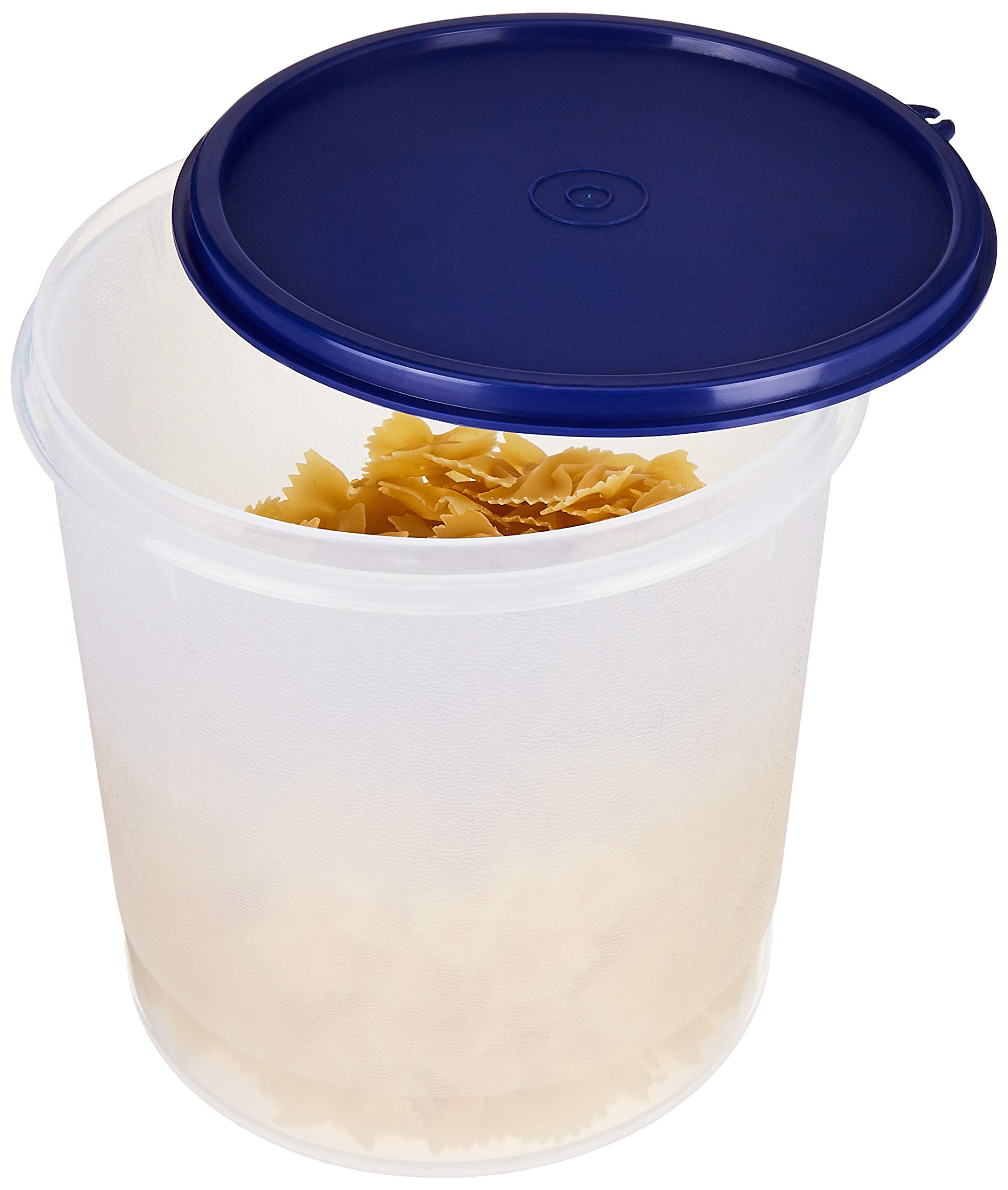 Solimo 3L Round Plastic Food Storage Container with Airtight Lid - BPA-Free, Stackable, Microwave & Dishwasher Safe - Ideal for Meal Prep, Leftovers & Pantry Organization (Blue)