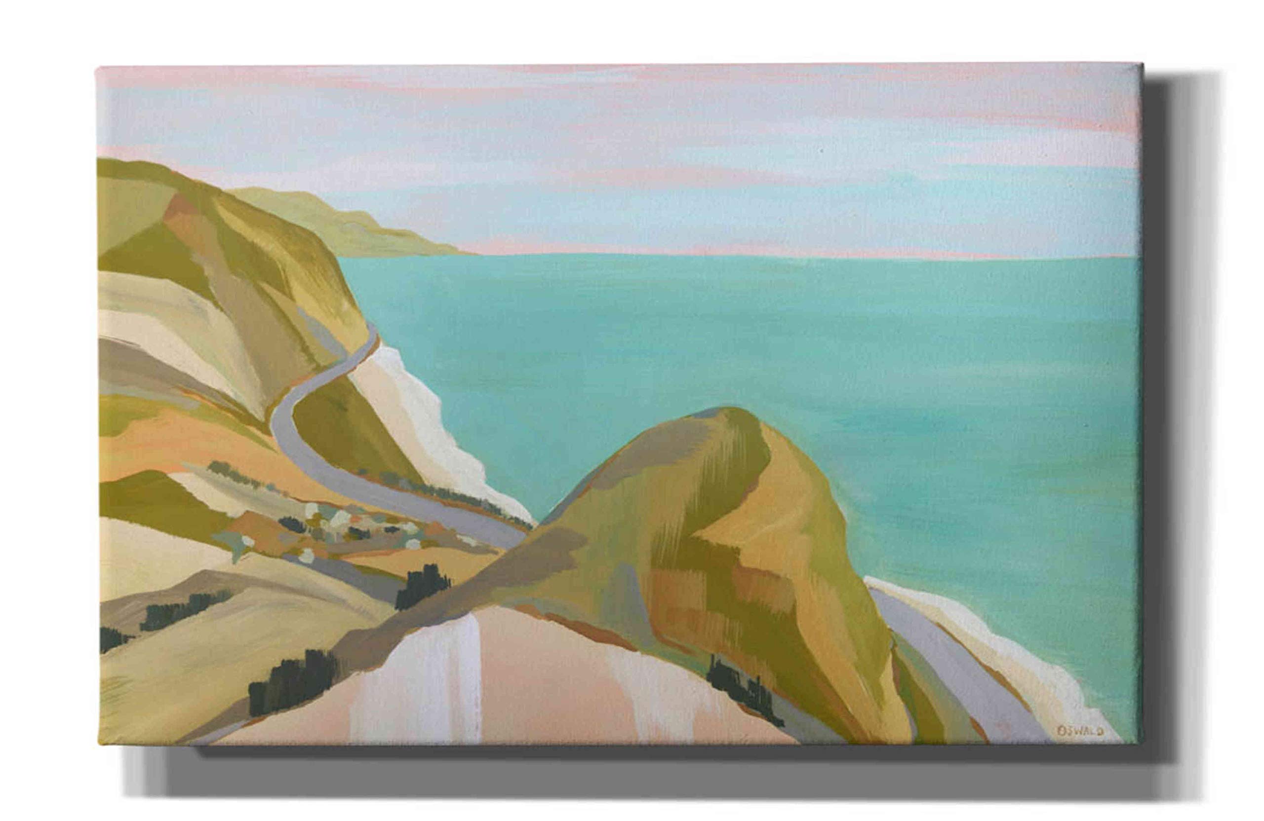 Pete Oswald 'Big Sycamore Canyon' Canvas Wall Art Print - 40x26 Inches Landscape Nature Painting - Perfect for Living Room, Bedroom & Office Decor