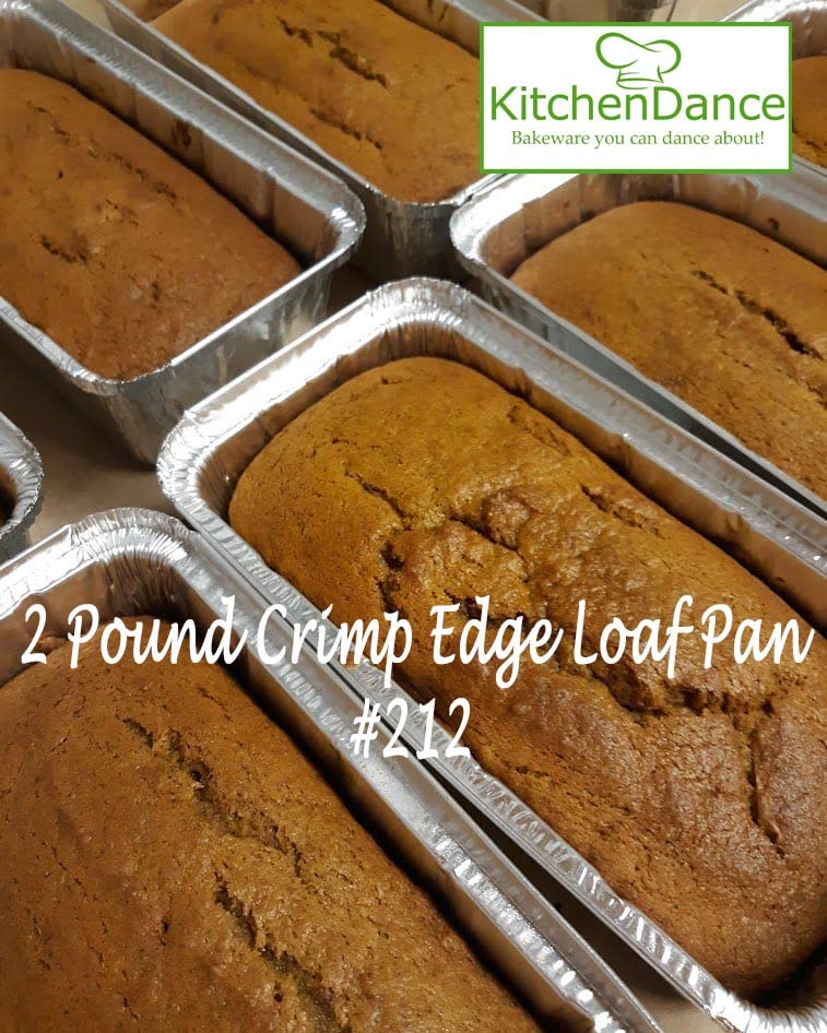 D&W Fine Pack 2 lb Aluminum Foil Loaf Pan with Lid - 100 Count Disposable Baking Pans for Bread, Cake & Meal Prep - Perfect for Home Baking, Restaurants & Catering Services