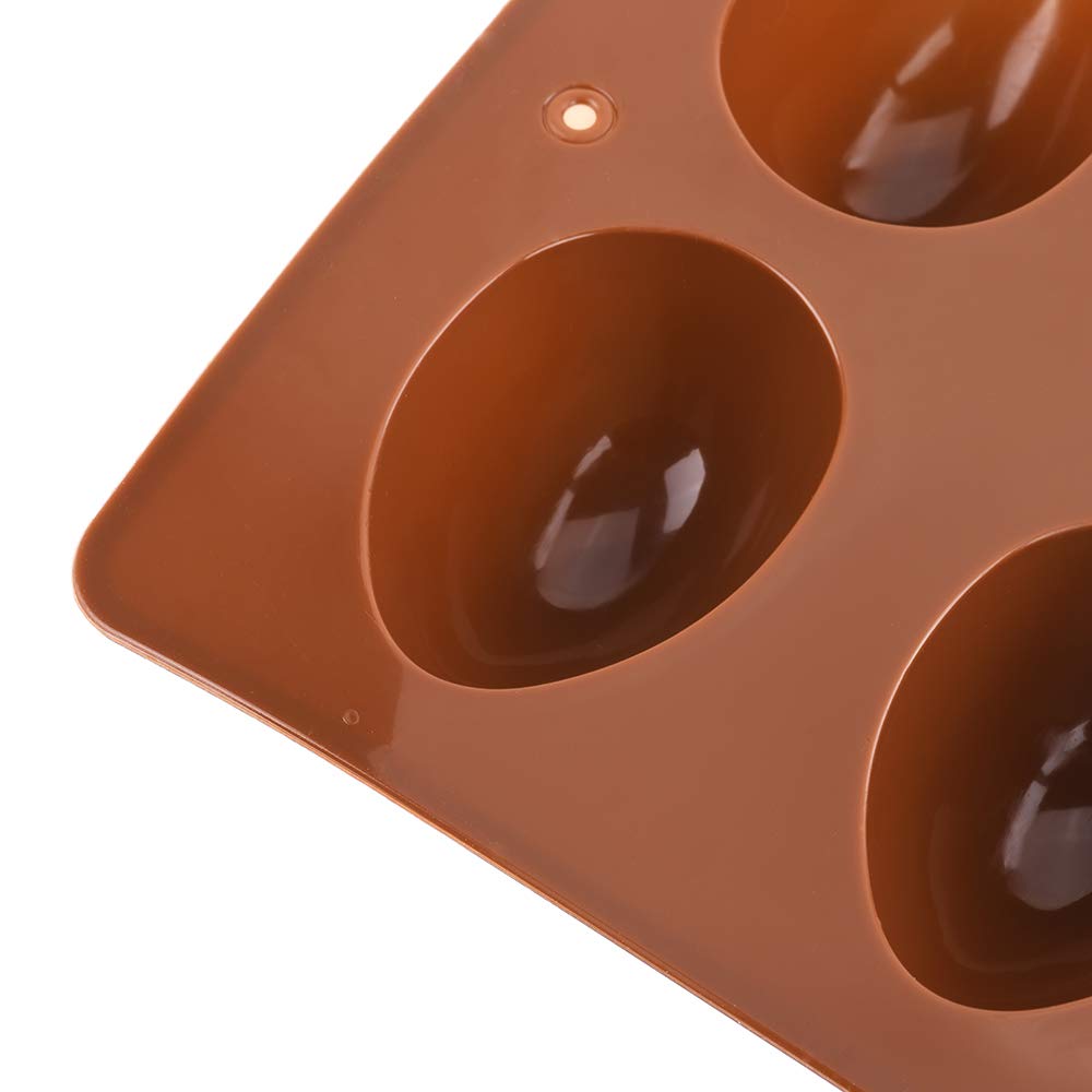 8-Cavity Silicone Egg Pan - Non-Stick Egg Tray & Ice Cube Mold for Baking, Cake Decorating, Chocolate, Candy, Jelly - Perfect for Muffins, Bread & DIY Desserts (Ideal for Home Kitchen & Party Food Prep)