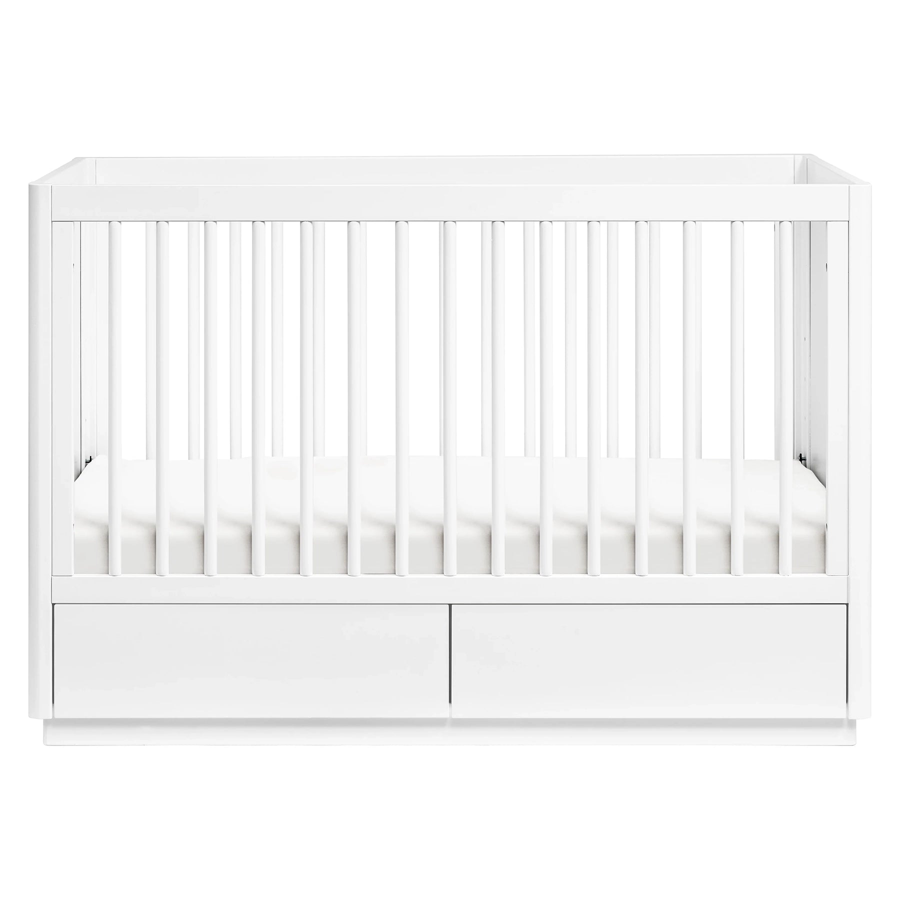 3-in-1 Convertible Baby Crib with Toddler Bed Conversion Kit - Space Saving Nursery Furniture for Small Rooms - Perfect for Newborns to Toddlers Transition