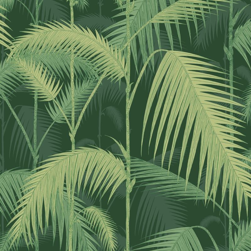 Cole and Son Palm Jungle Leaf Green Wallpaper - Tropical Botanical Print for Home Decor - Perfect for Living Room, Bedroom, or Office Accent Wall
