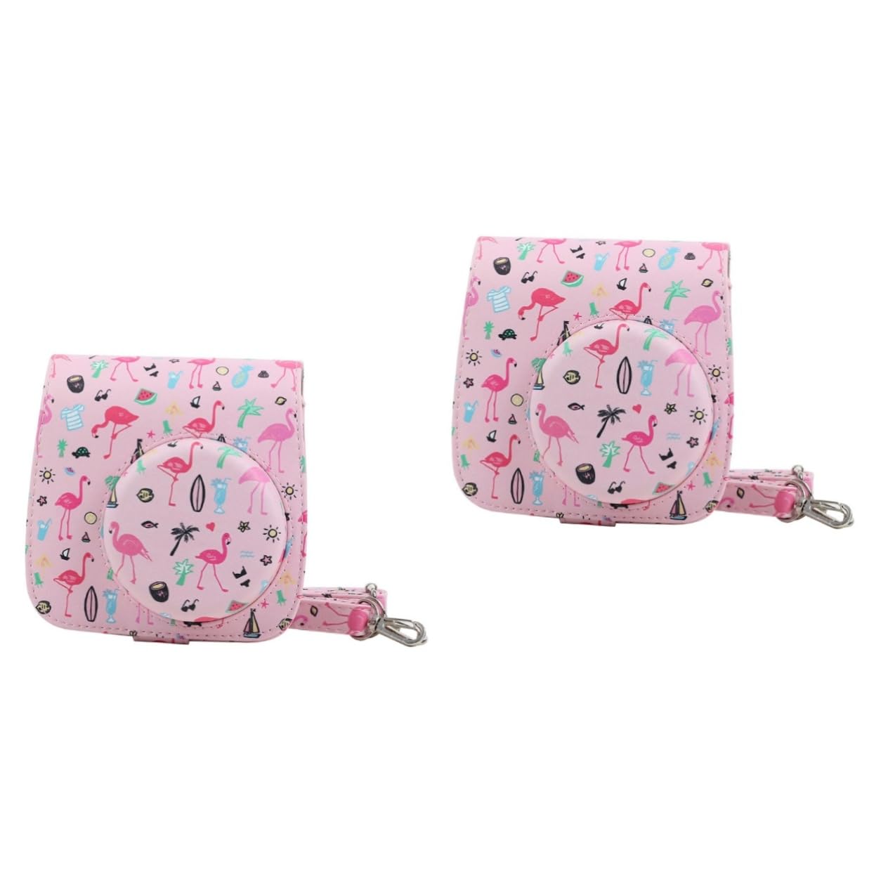 Gadpiparty 2 Pack Cute Pattern Instant Camera Case Protector for Fujifilm Instax Mini 9 - Durable Camera Bag for Travel, Parties & Everyday Use
