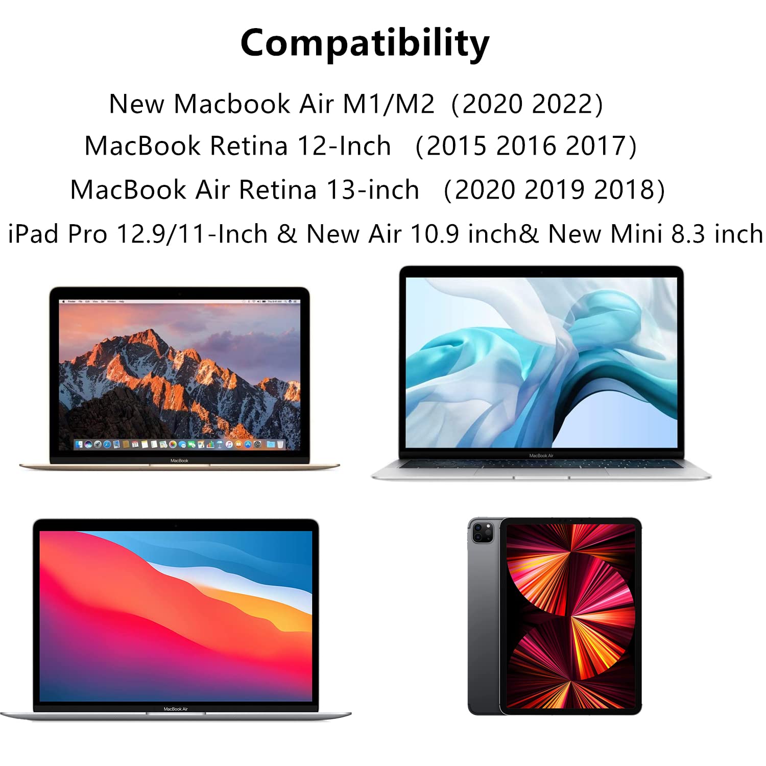 30W USB-C GaN Fast Charger for MacBook Air M1/M2, MacBook Pro 13/12-inch - Compact & Powerful Laptop Charger with 6.6ft USB-C Cable - Also Works with iPhone 15/14/13 Series - Perfect for Travel, Office & Home Use