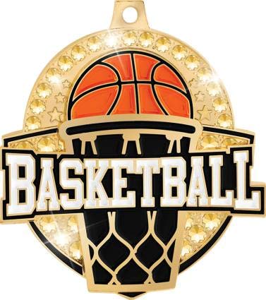 Royal Gold Basketball Medals 2.25