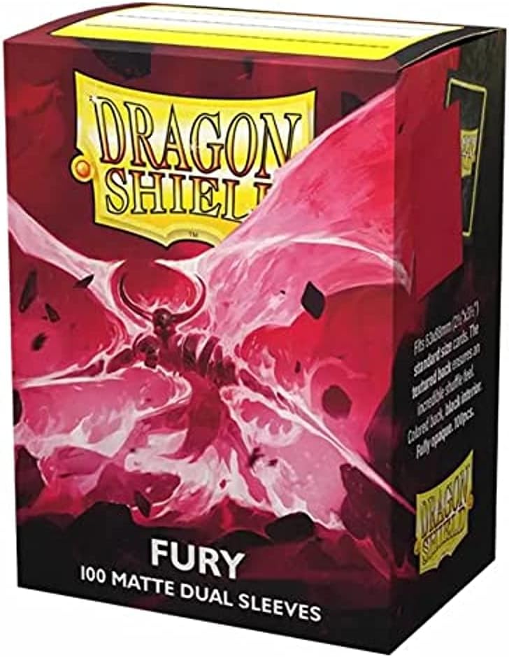 Dragon Shield Dual Matte Fury Sleeves - Premium Matte Finish Trading Card Protectors for MTG, Pokemon & Yu-Gi-Oh - Perfect for Collectors & Competitive Play
