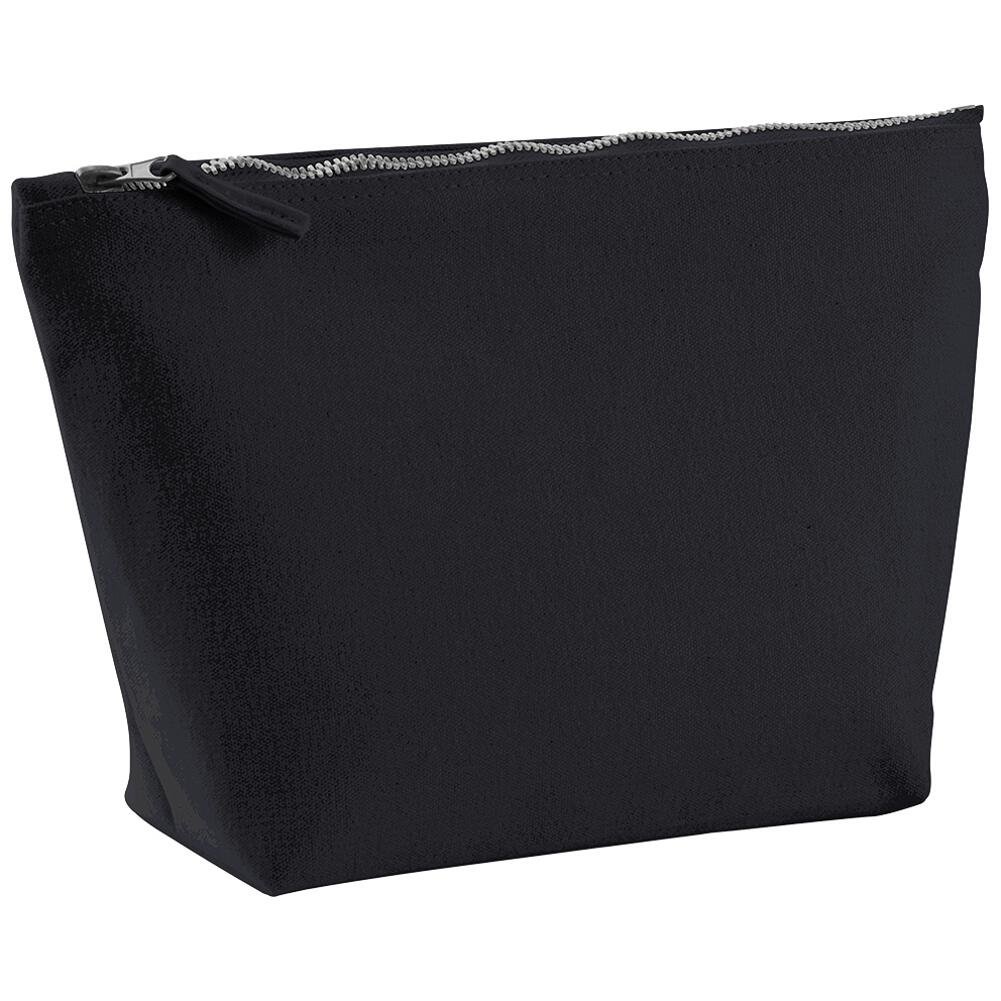 Premium Canvas Accessory Bag - Black or White | 3 Size Options (Small, Medium, Large) - Durable Storage Organizer for Travel, Gym & Daily Essentials - Medium Size in Black