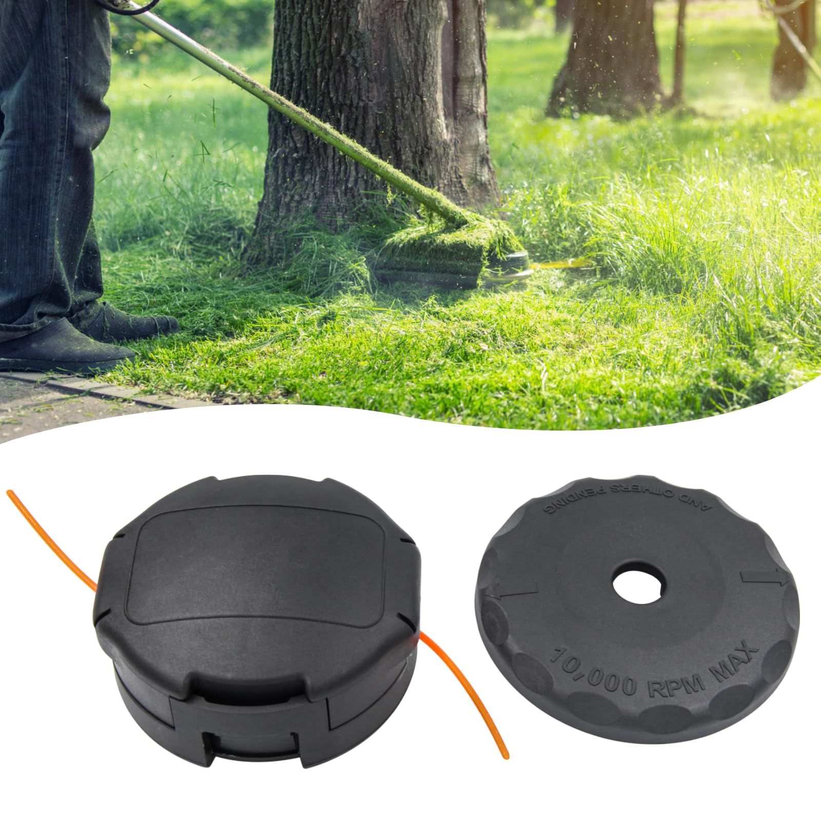 Echo Speed Feed Replacement Trimmer Head - Compatible with SRM-210, SRM-225, SRM-230, SRM-250, SRM-265, SRM-266, SRM-280, SRM-2100, PAS210, PAS225, PAS230, PAS260 - Bump Feed Trimmer Head for Easy Grass and Weed Cutting - Perfect for Lawn Care, Landscaping, and Yard Maintenance