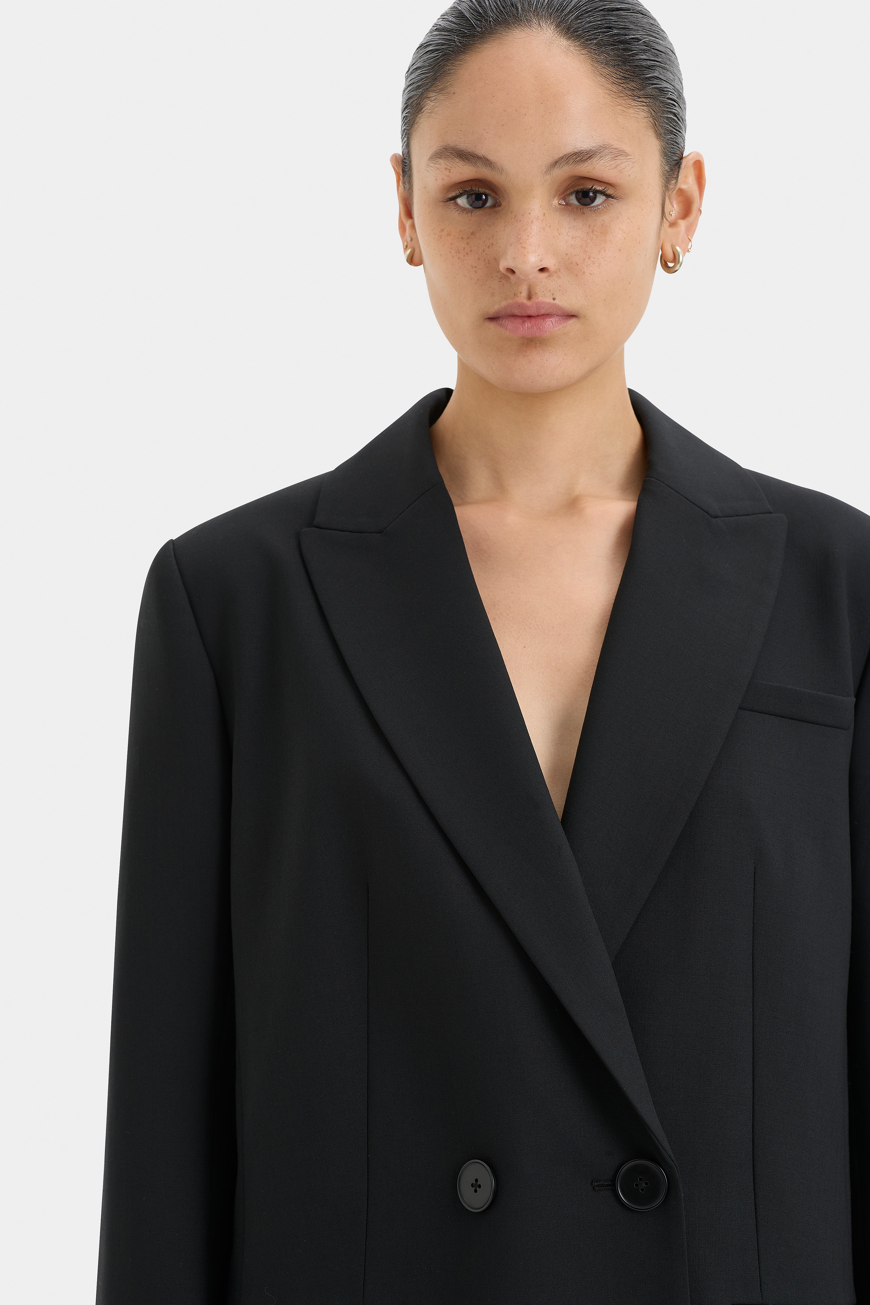 Leonardo Black Blazer for Men - Stylish Slim Fit Formal Jacket for Business, Office, and Special Occasions