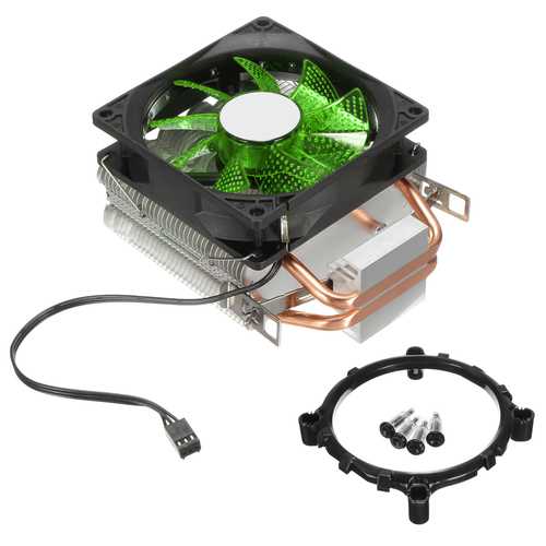 9cm LED 3-Pin CPU Cooling Fan - Quiet Cooler Heat Sink for Intel LGA 1155/1156 & AMD 754/AM2/AM2+/AM3/FM1 Sockets - Perfect for Gaming PC and Desktop Computer Cooling