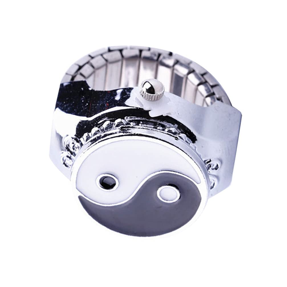 Vintage Feng Shui Chinese Bagua Digital Finger Watch Ring for Men & Women - Perfect for Birthday & Graduation Gifts