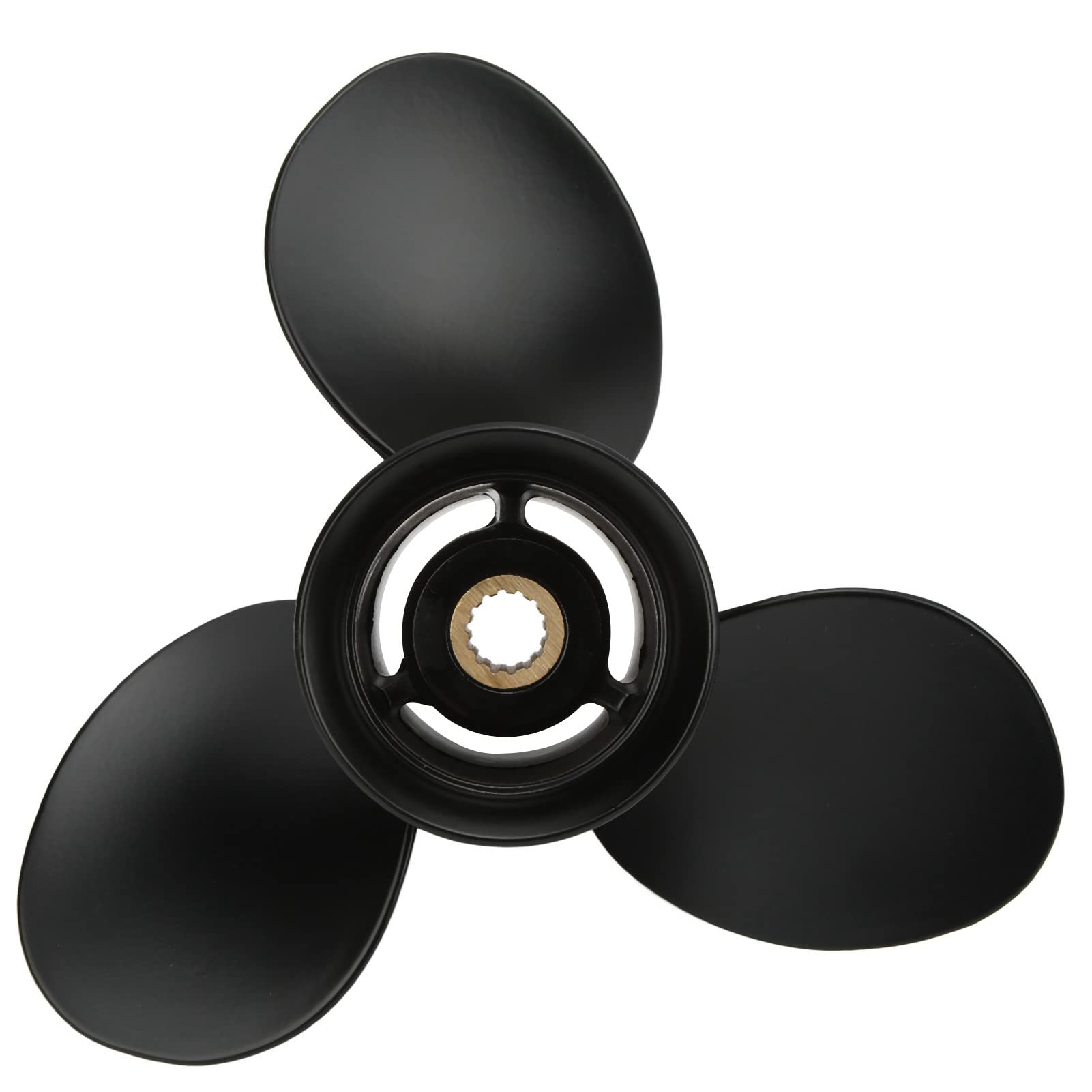Aluminum Alloy 3-Blade Boat Propeller 9 1/4x11 Inch 14 Teeth RH - Replacement for Tohatsu Outboard Motors - Perfect for Fishing, Boating & Marine Activities