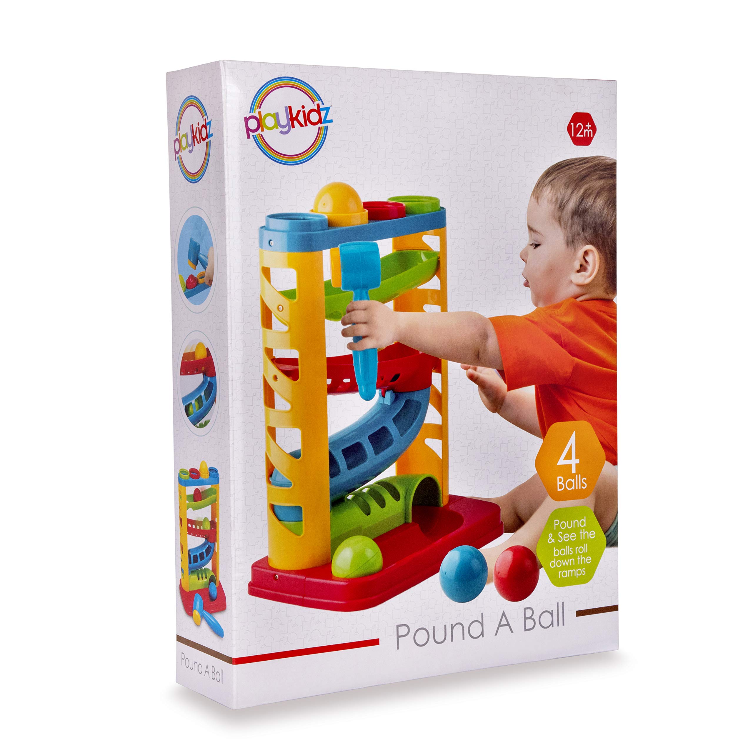 Durable Pound A Ball Toy for Toddlers - Stacking & Learning Montessori Hammer Activity Set for Boys & Girls Ages 1-3 | STEM Educational Developmental Toy | Perfect Birthday Gift for Active Play & Early Learning