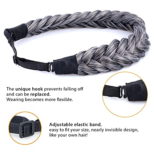 Two Strand Braided Headband for Women - Stylish Hair Accessory for Workouts, Yoga, and Everyday Wear