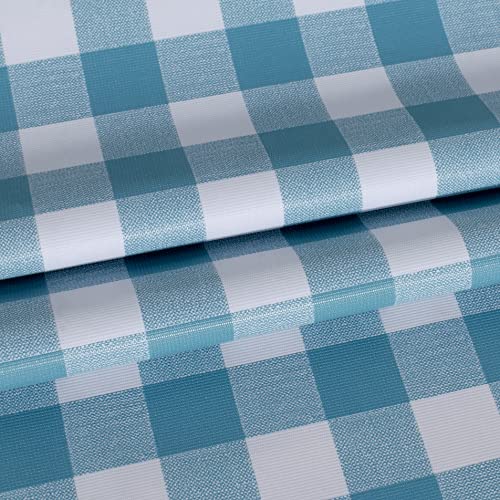 Teal and White Checkered