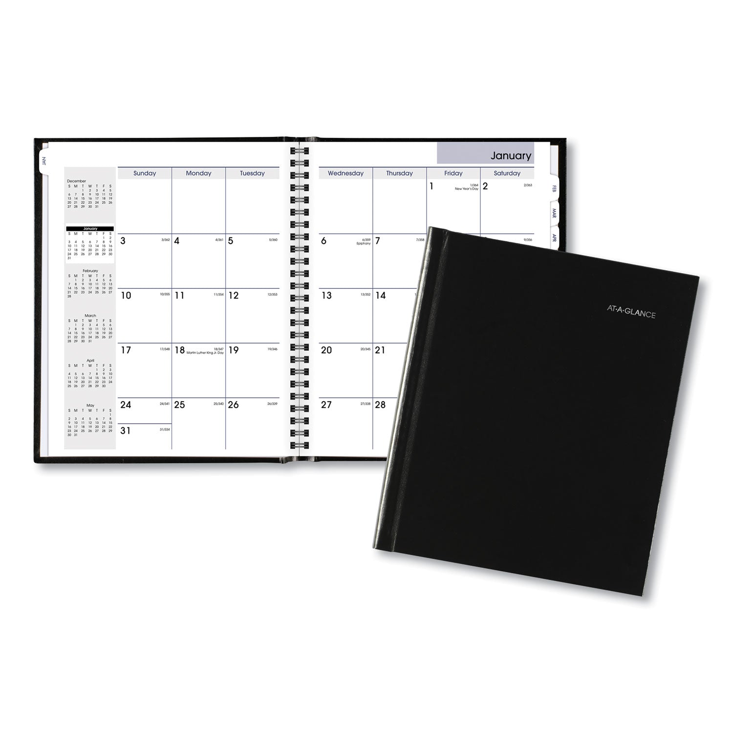 AT A GLANCE® 2025 DayMinder Monthly Planner - 12 Months (Jan-Dec) with Memo Section, Unruled Blocks, 8.5