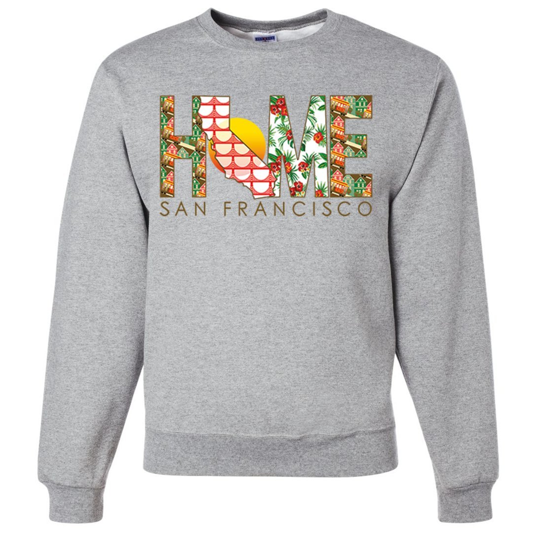 San Francisco Home Crewneck Sweatshirt - Soft & Comfortable Unisex Pullover Sweater for Men & Women | Perfect for Casual Wear, Travel & Gifts