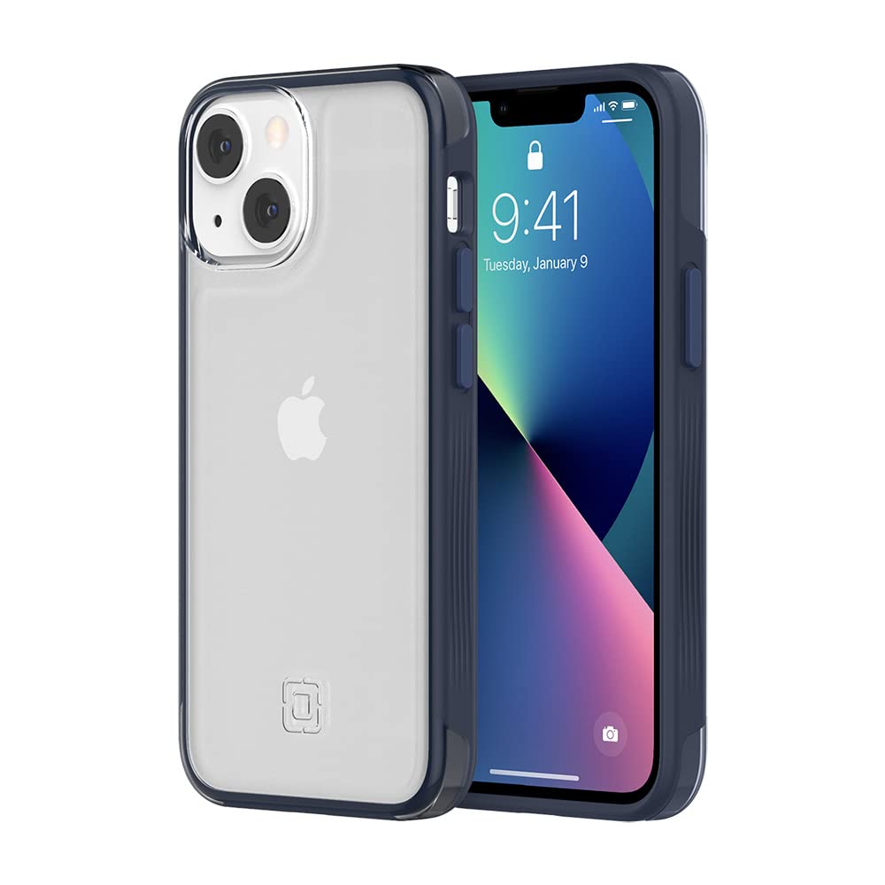 Incipio Organicore Clear Case for Apple iPhone 13 Mini - 100% Compostable & Plant-Based Materials | 4.2m Drop Protection | Qi & MagSafe Compatible | Slim Protective Cover in Blue/Transparent | Perfect for Eco-Conscious Users & Everyday Protection