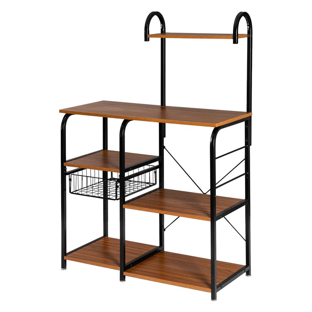 Vintage Kitchen Baker's Rack - Rustic Metal Shelf for Baking Storage & Decor | Perfect for Farmhouse, Apartment & Small Space Organization