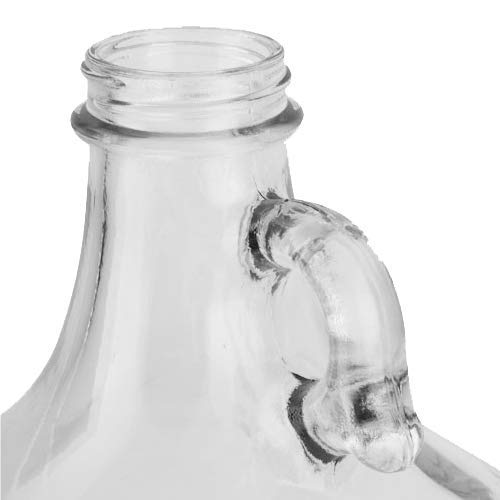 1 Gallon (128 oz) Clear Glass Jug with 38mm Cap - Pack of 6 | Premium Storage Container for Home Brewing, Kombucha, Wine Making & Water Dispensing | Fast Same Day Shipping
