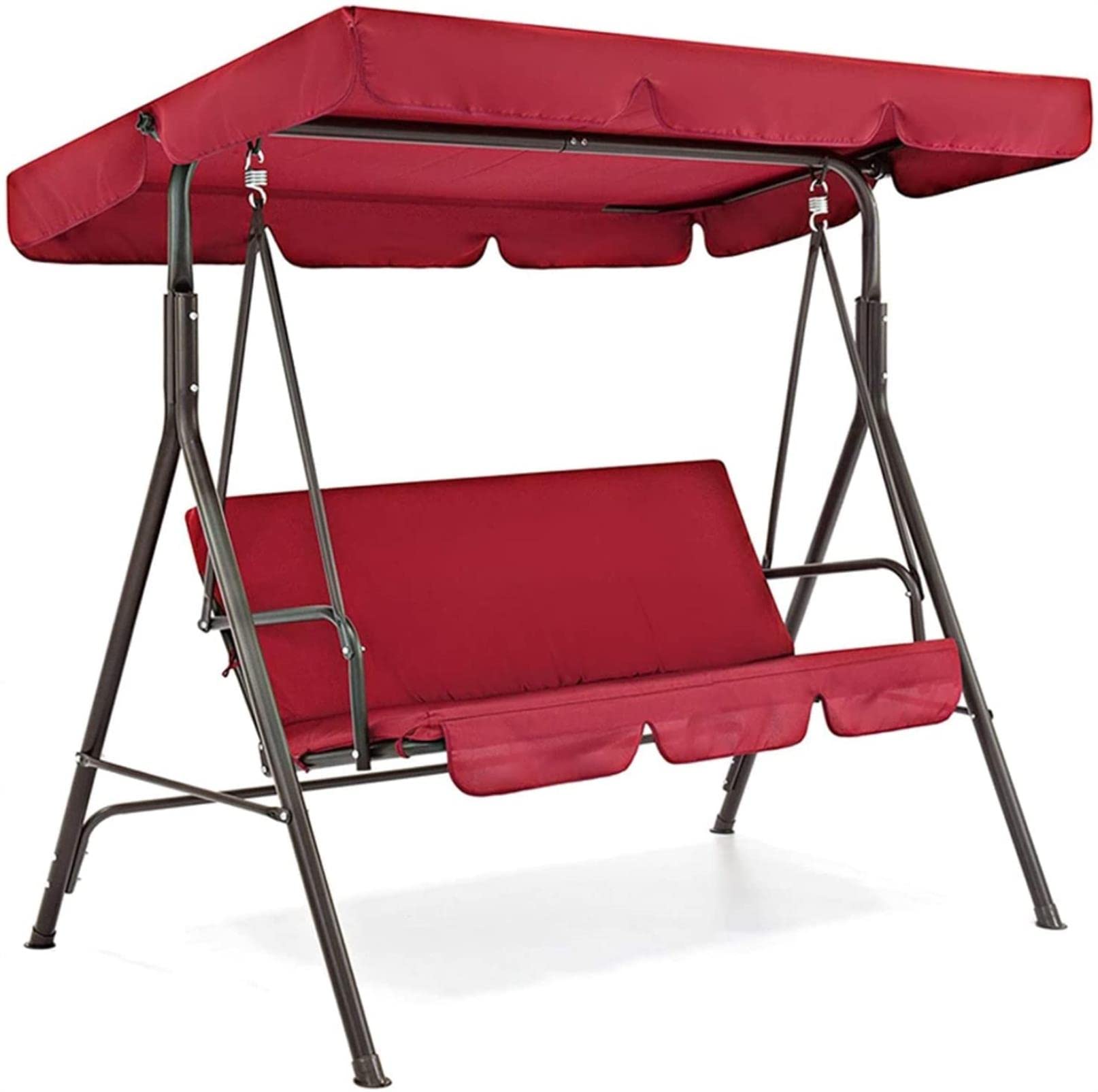 Waterproof 3-Seat Patio Swing Chair Covers - Outdoor Furniture Canopy & Cushion Cover Set for Garden, Hammock Replacement (Ideal for Backyard, Deck & Porch Protection)