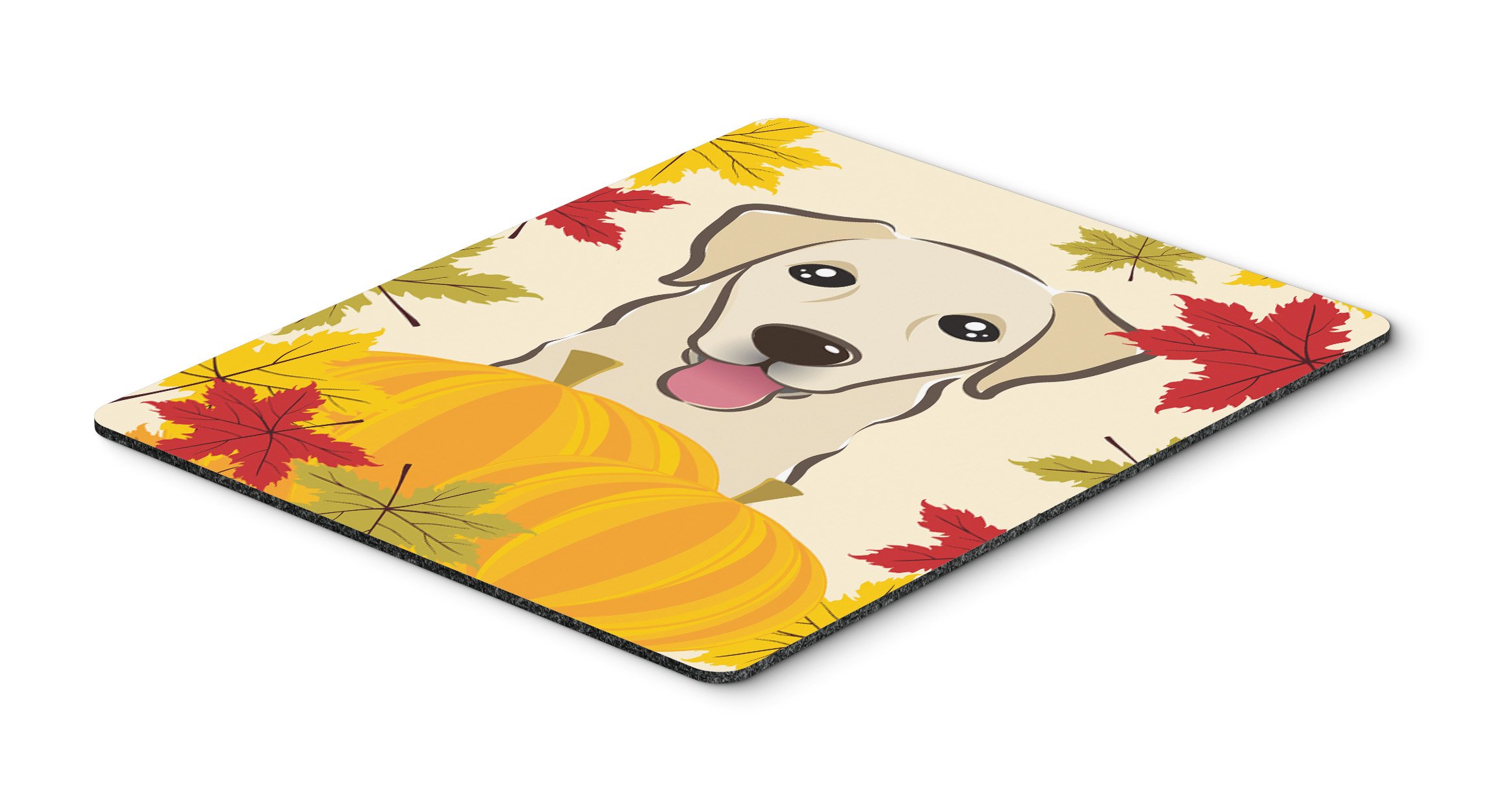Golden Retriever Thanksgiving Mouse Pad & Hot Pad - Large Washable Non-Slip Desk Mat for Home Office, Gaming, Computer & Laptop Use - Perfect Holiday Gift for Dog Lovers