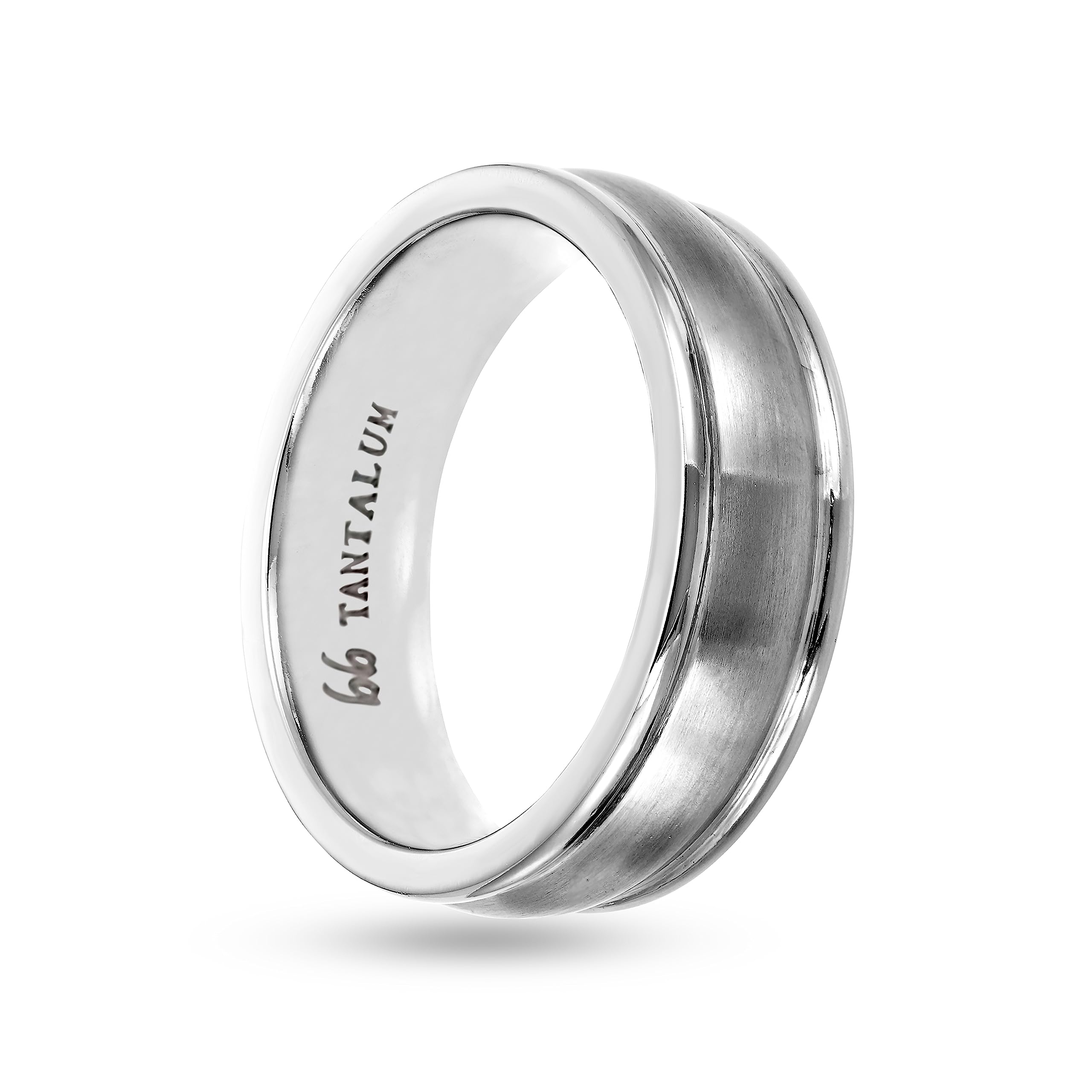 Boston Bay Diamonds Tantalum Comfort Fit Men's Wedding Band & Fashion Ring - 7mm & 8mm Width Options - Hypoallergenic, Durable & Scratch-Resistant - Perfect for Weddings, Anniversaries & Everyday Wear