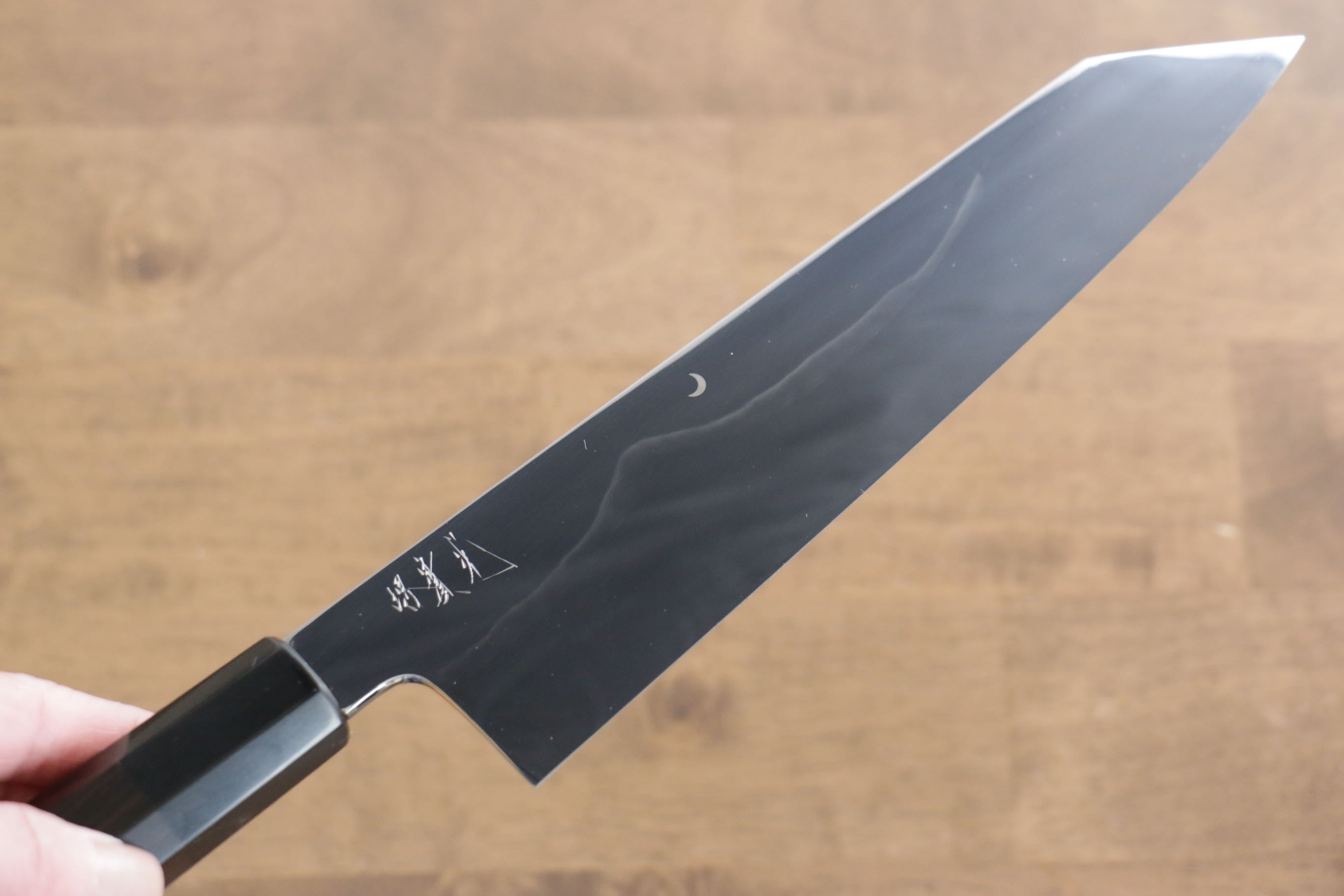 Jikko Fujisan Honyaki White Steel No.3 Kiritsuke Gyuto Knife 210mm - Japanese Chef Knife with Ebony Wood Handle - Perfect for Sushi, Sashimi & Precision Cutting