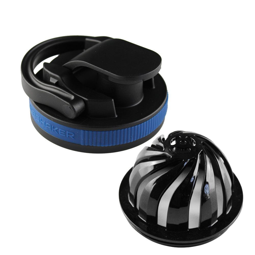 26oz Protein Shaker Bottle with Leak-Proof Lid & Mixing Ball - Black & Navy Blue for Gym, Workouts & Post-Workout Recovery