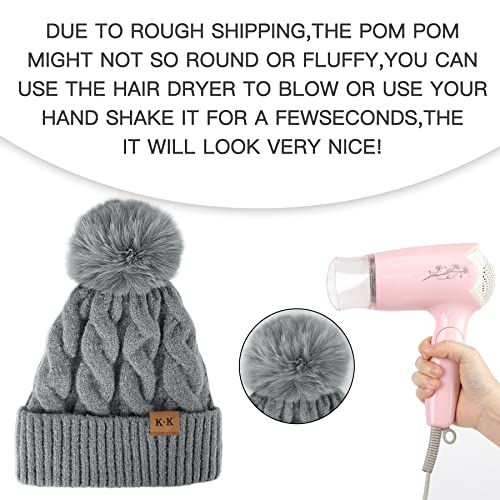 Cozy Fleece Knitted Winter Hat for Men & Women - Warm Beanie for Cold Weather - Perfect for Skiing, Snowboarding & Outdoor Activities