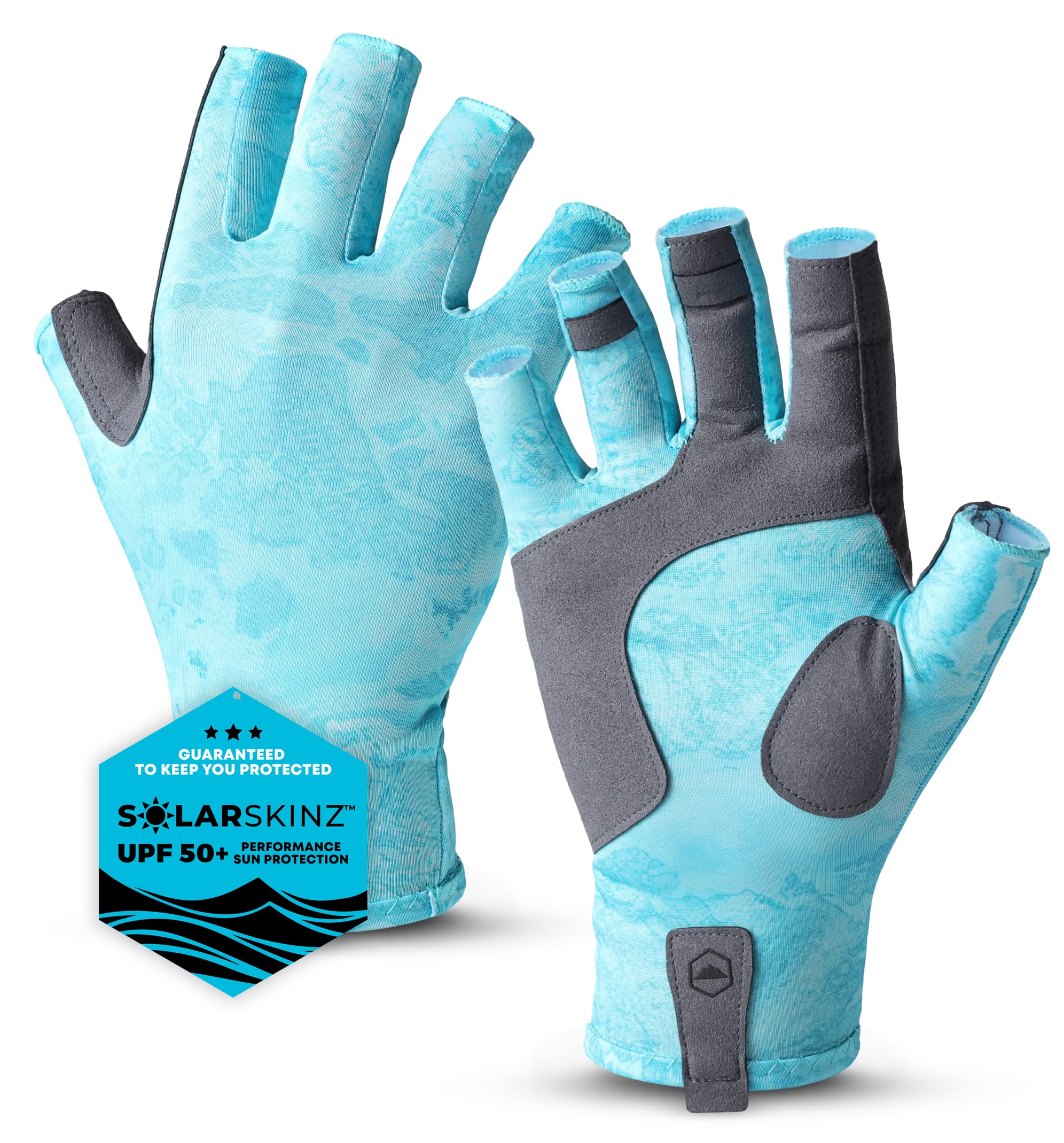 UV Protection Fishing Gloves for Men & Women - UPF 50+ Sun Gloves with Fingerless Design - Perfect for Kayaking, Paddling, Sailing & Outdoor Water Sports - Durable & Breathable for All-Day Comfort