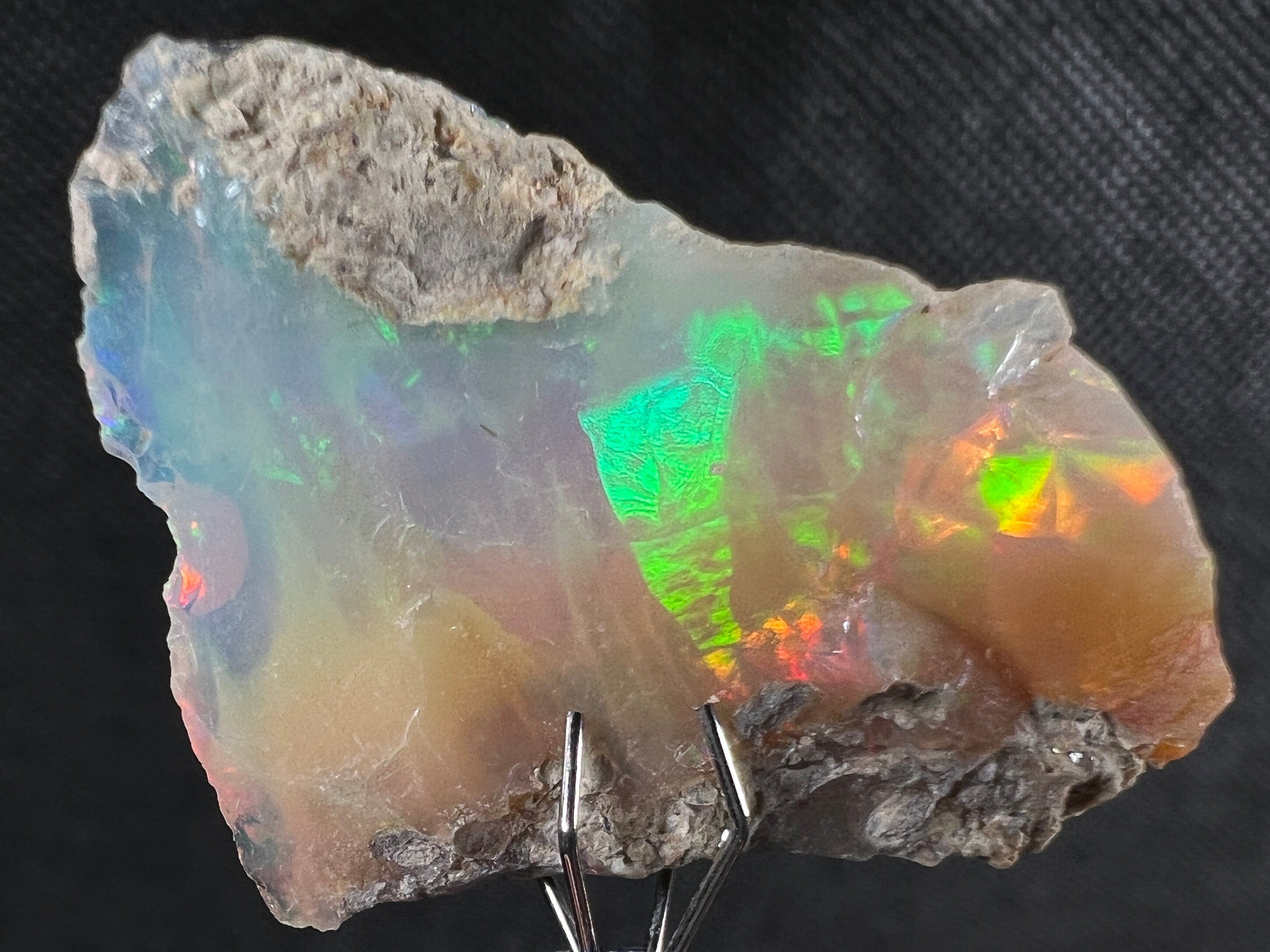 Premium 4A+ Welo Opal Raw Crystal - Certified Cutting Grade Opal for Jewelry Making (50629) | Ideal for Rings, Necklaces & Handcrafted Gemstone Designs