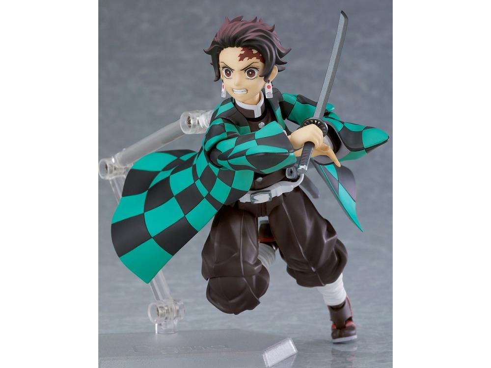 Figma #498 DX Tanjirou Kamado Demon Slayer Action Figure - Anime Collectible from Kimetsu no Yaiba Series for Display & Cosplay Enthusiasts