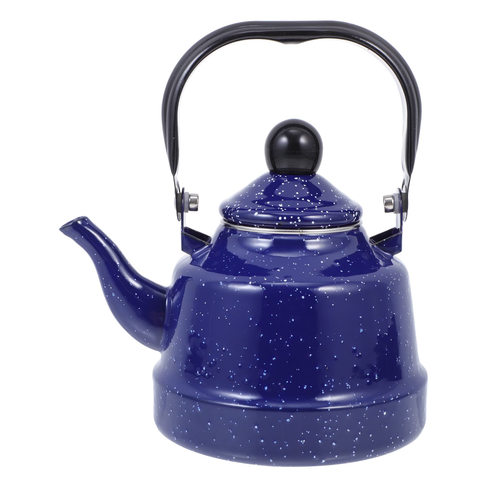 Vintage Enamel Tea Kettle - 1.5L Classic Stovetop Teapot for Boiling Water, Home & Kitchen Use, Perfect for Tea House, Camping, and Gift Giving