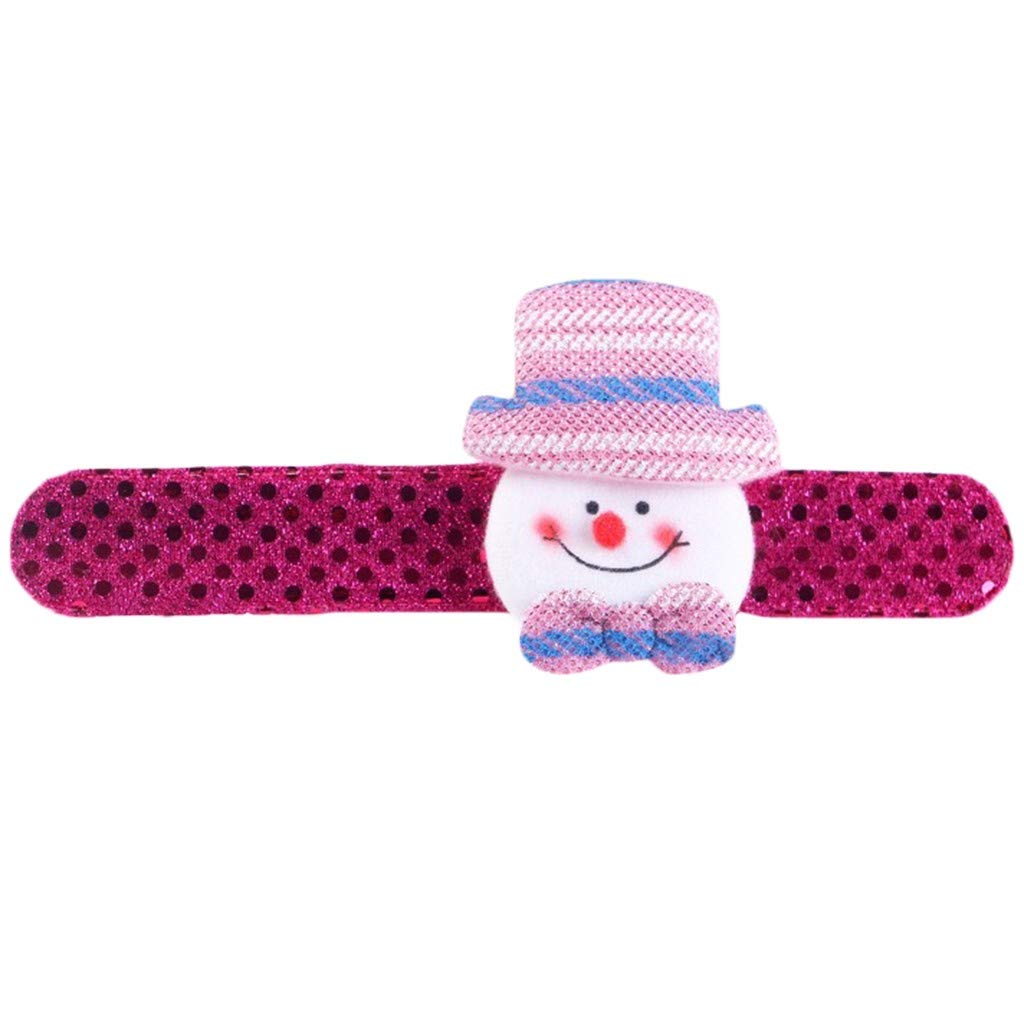 Sparkling Christmas Party Decorations - LED Lighted Bracelet for Kids, Home Decor & Holiday Beer Signs (Pink, One Size) - Perfect for Christmas Parties, Family Gatherings & Festive Home Decorating