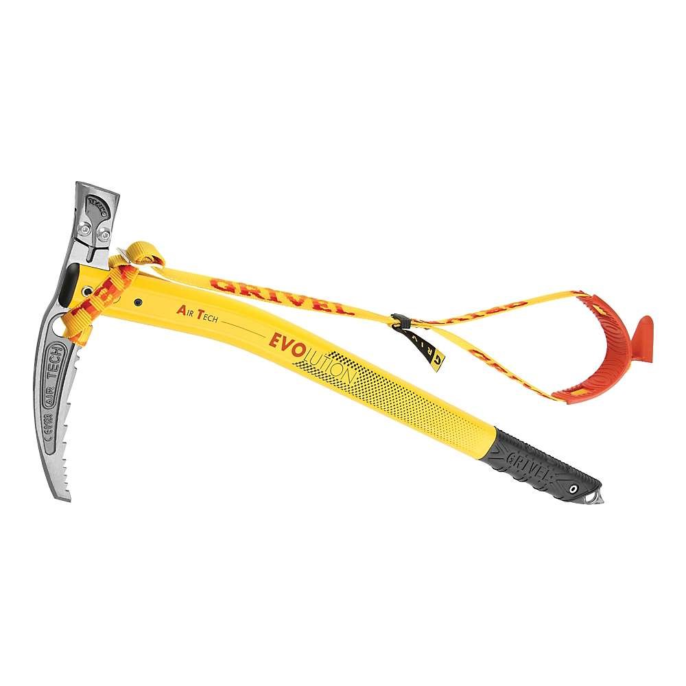 Grivel Air Tech Hammer Ice Axe 53cm - Lightweight Climbing Tool with Easy Sling & SSpring (Yellow/Grey) - Perfect for Mountaineering, Ice Climbing & Alpine Adventures
